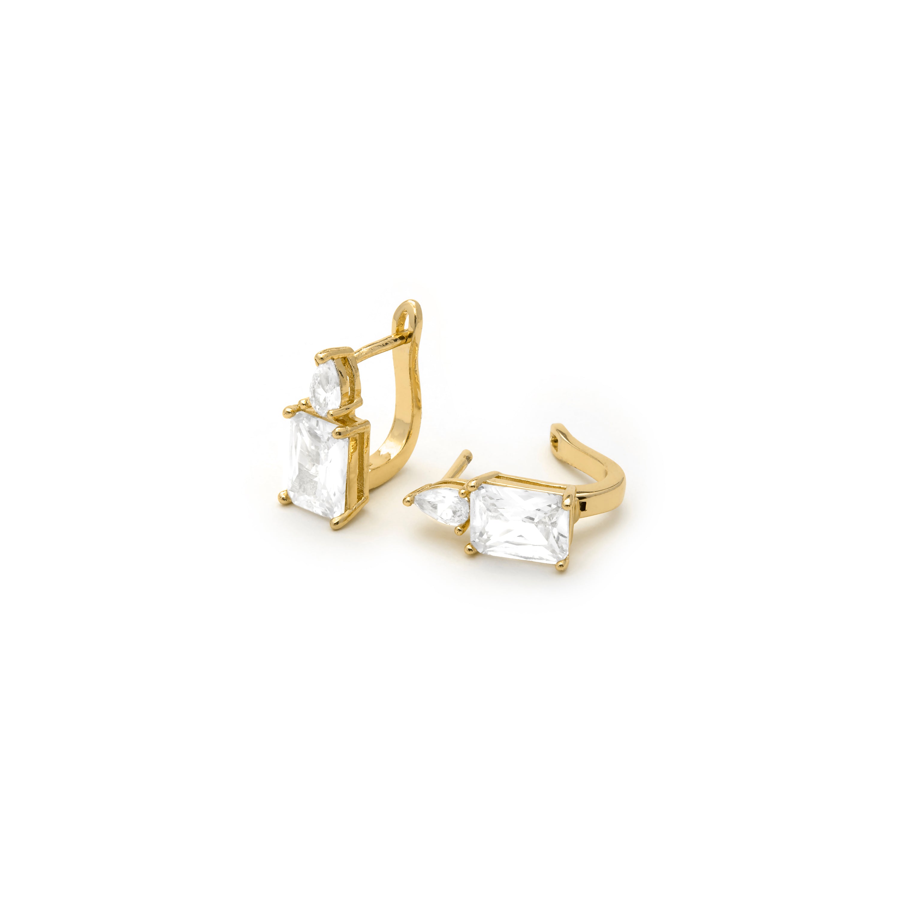 Ohrringe mit 18k Gelbgold-Finish - Wenca