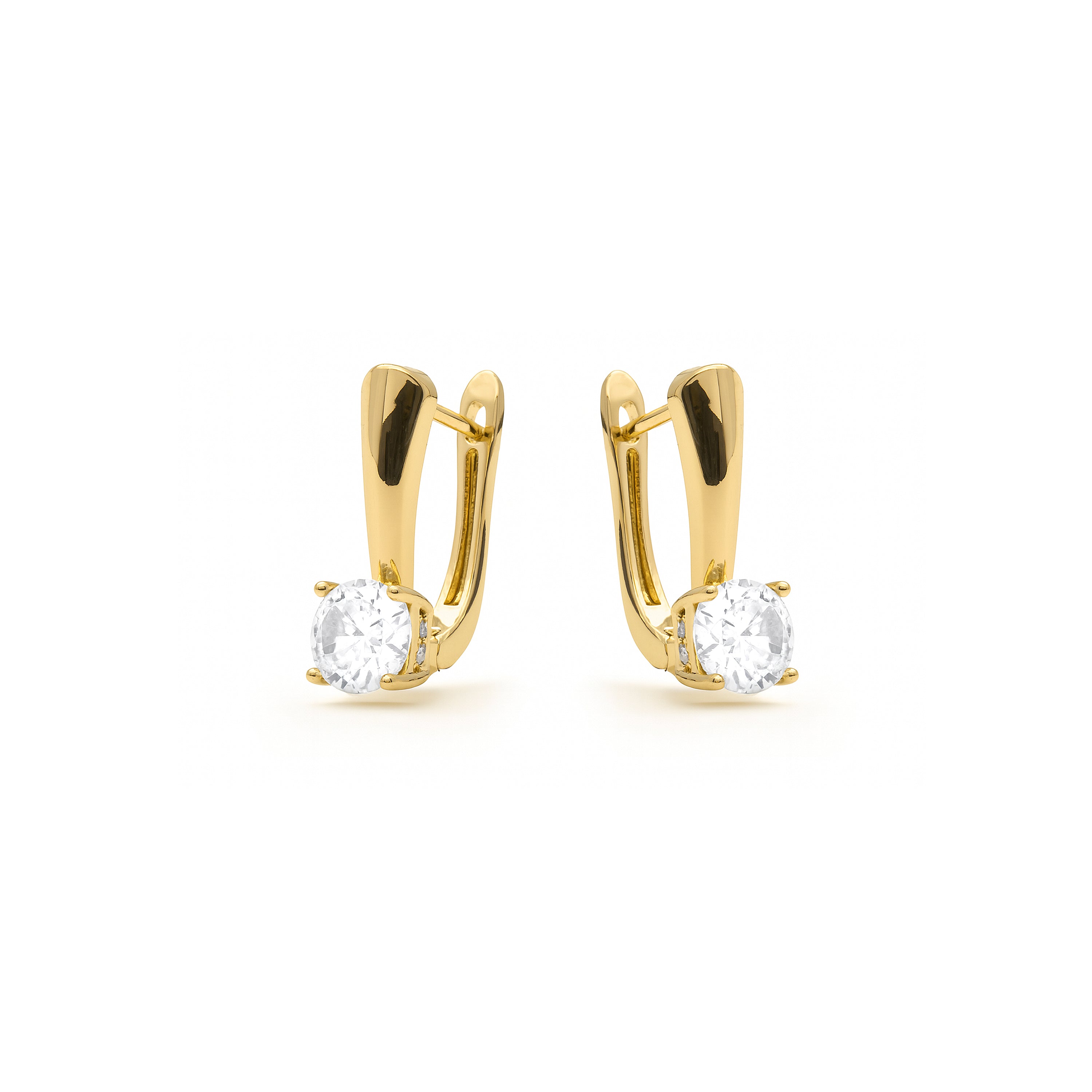 Boucles d'oreilles finition or jaune 18k - Lason
