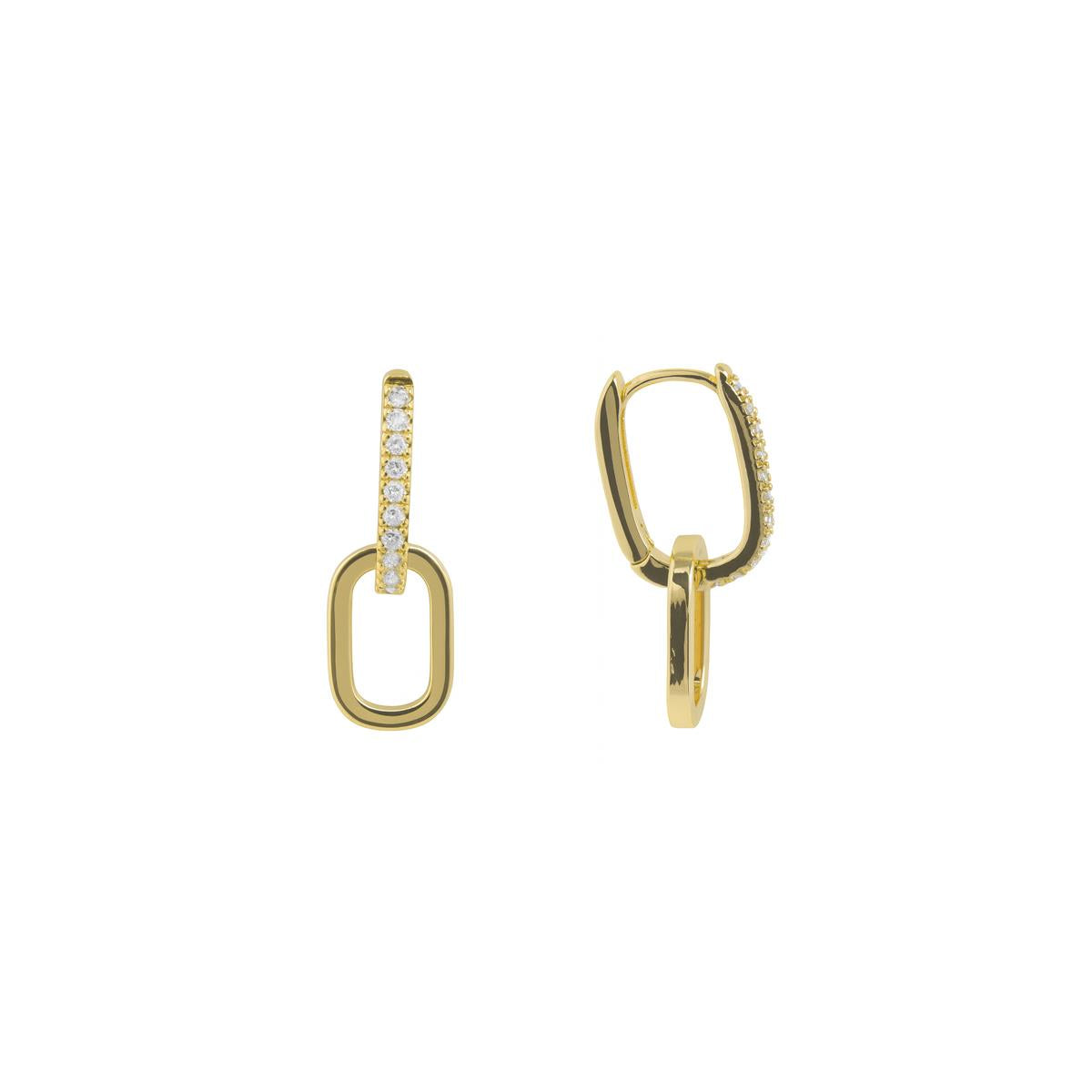 Earrings finished in 18k yellow gold - Thuja