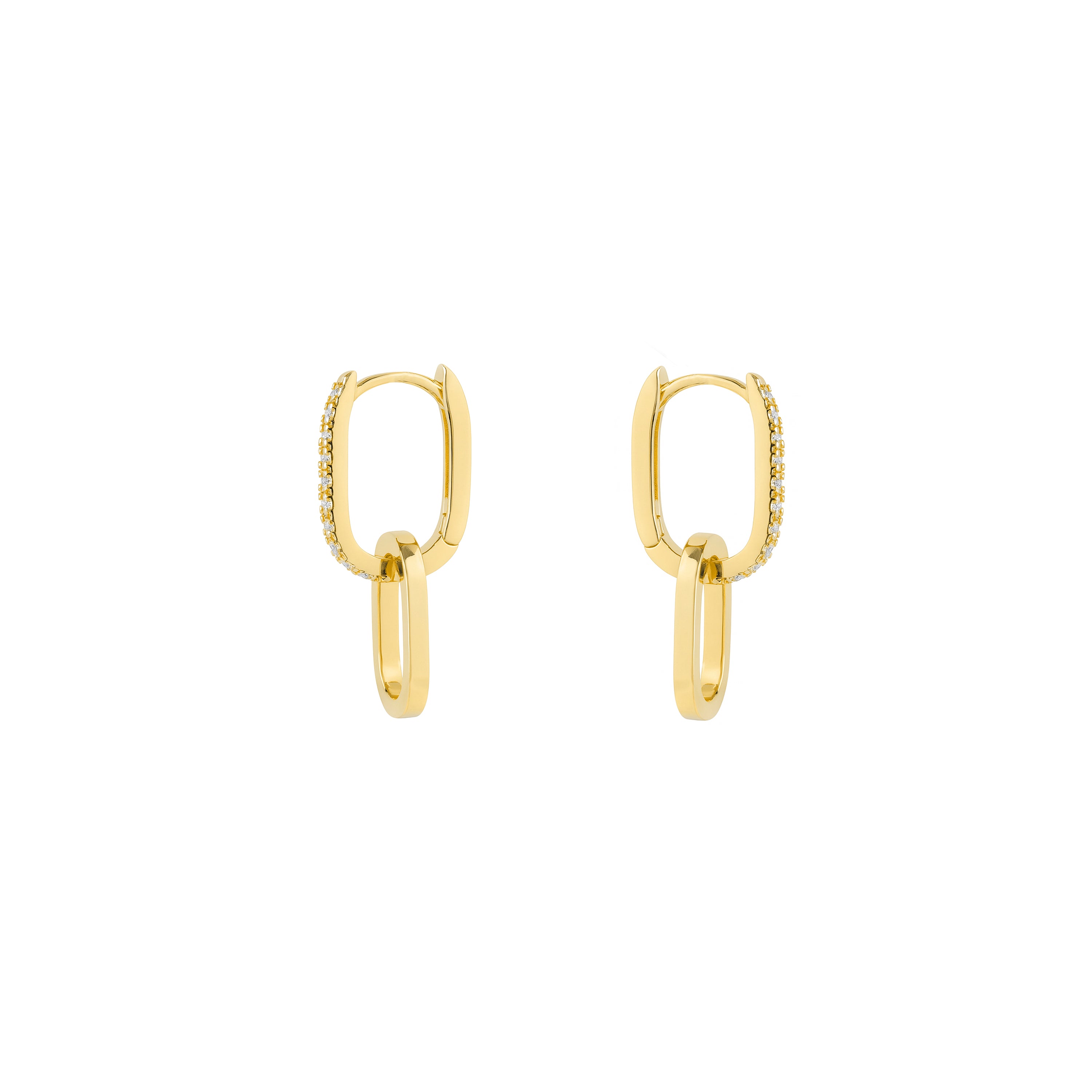 Pendientes acabado en oro amarillo 18k - Thuja