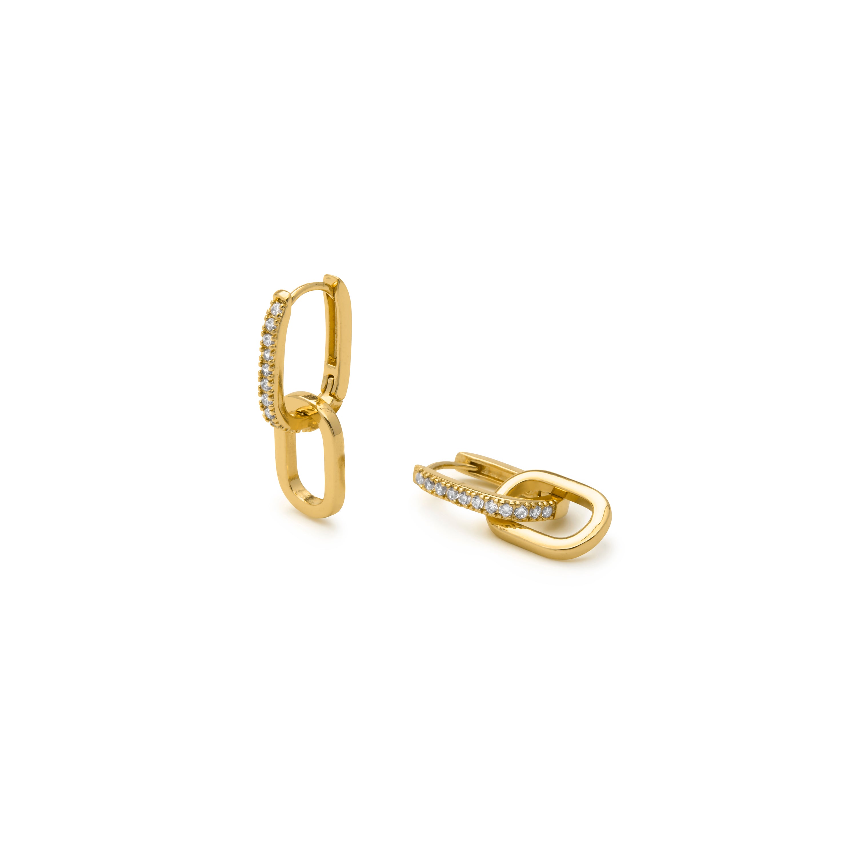 Pendientes acabado en oro amarillo 18k - Thuja