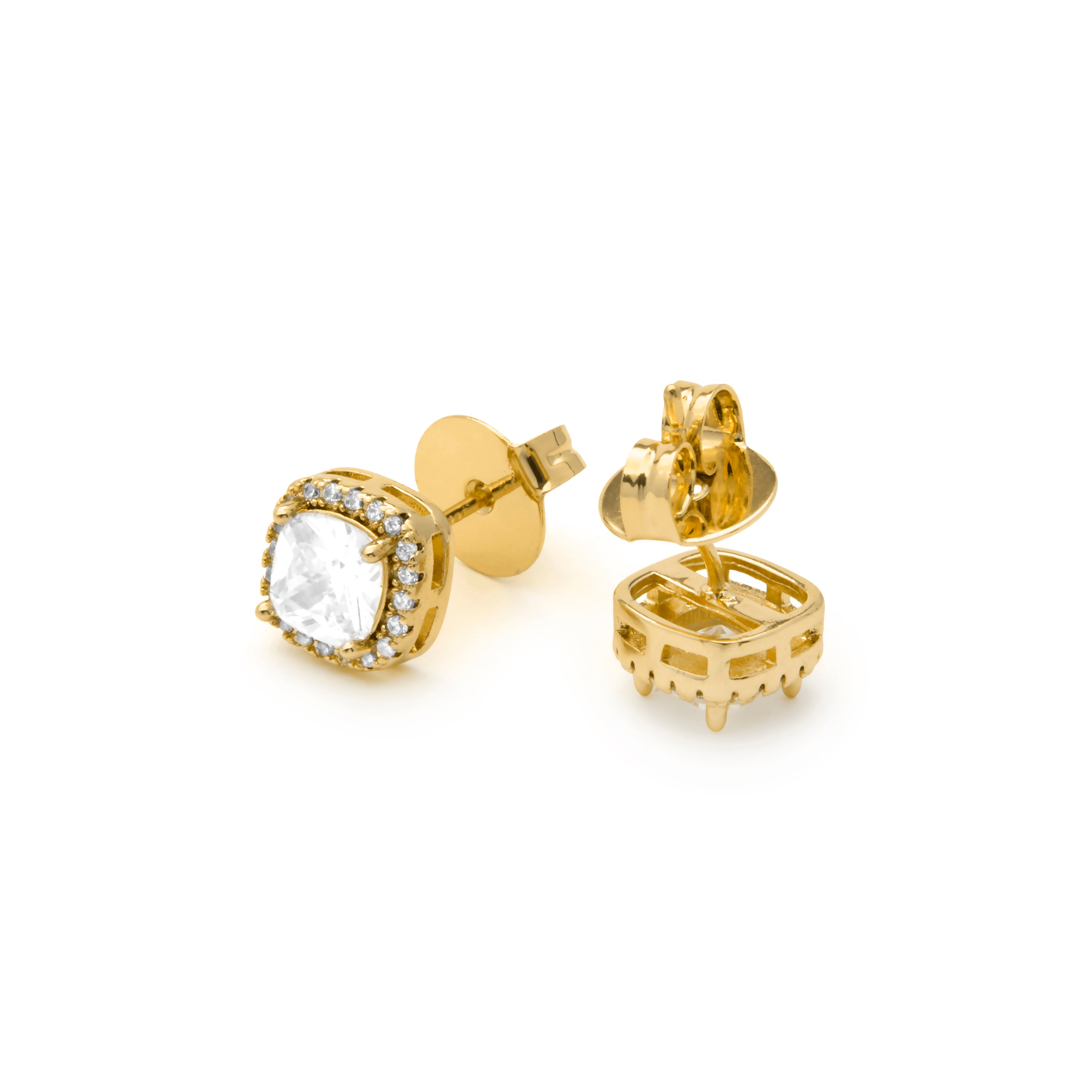 Orecchini finitura in oro giallo 18k - Lorbas