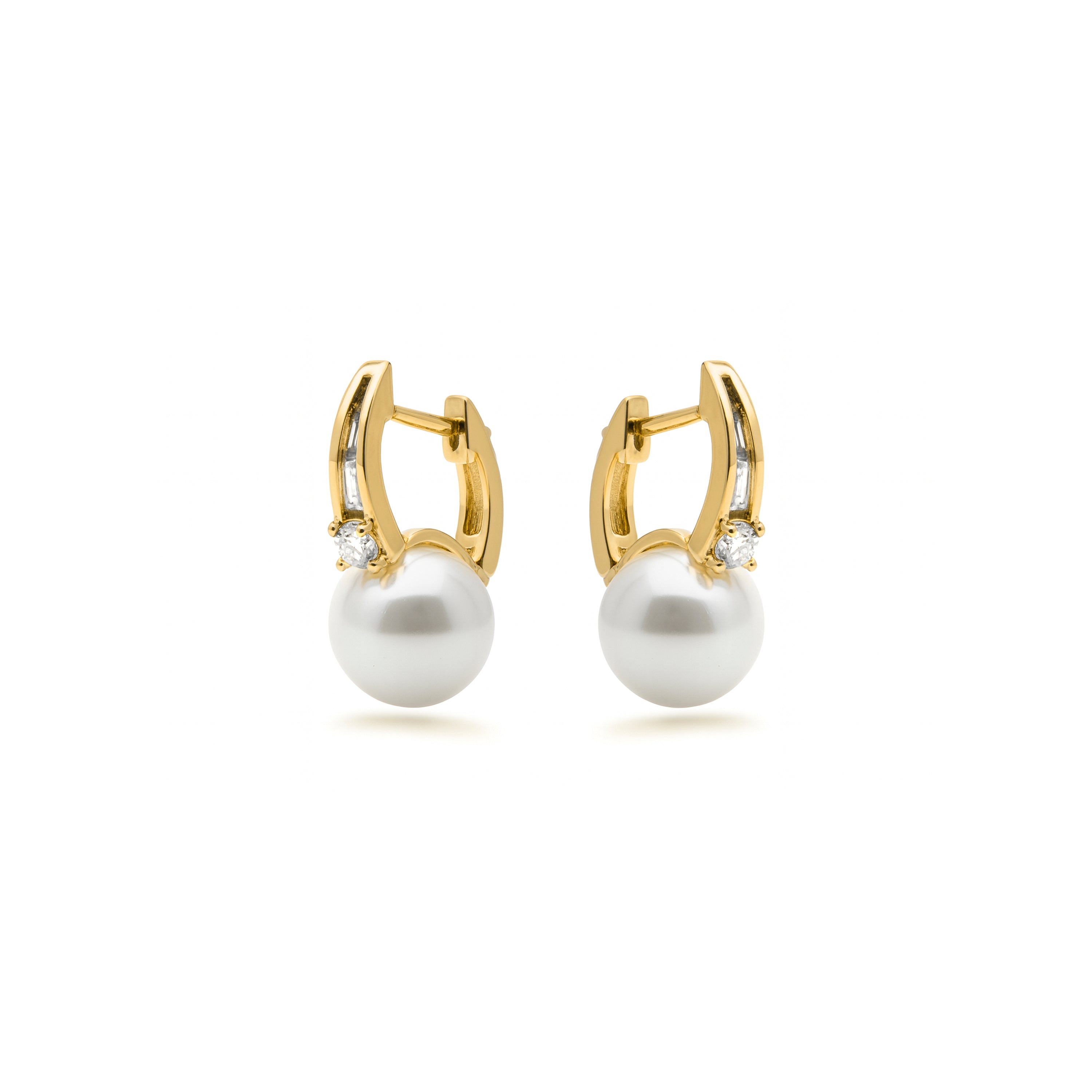 Pendientes acabado en oro amarillo 18k - Esha