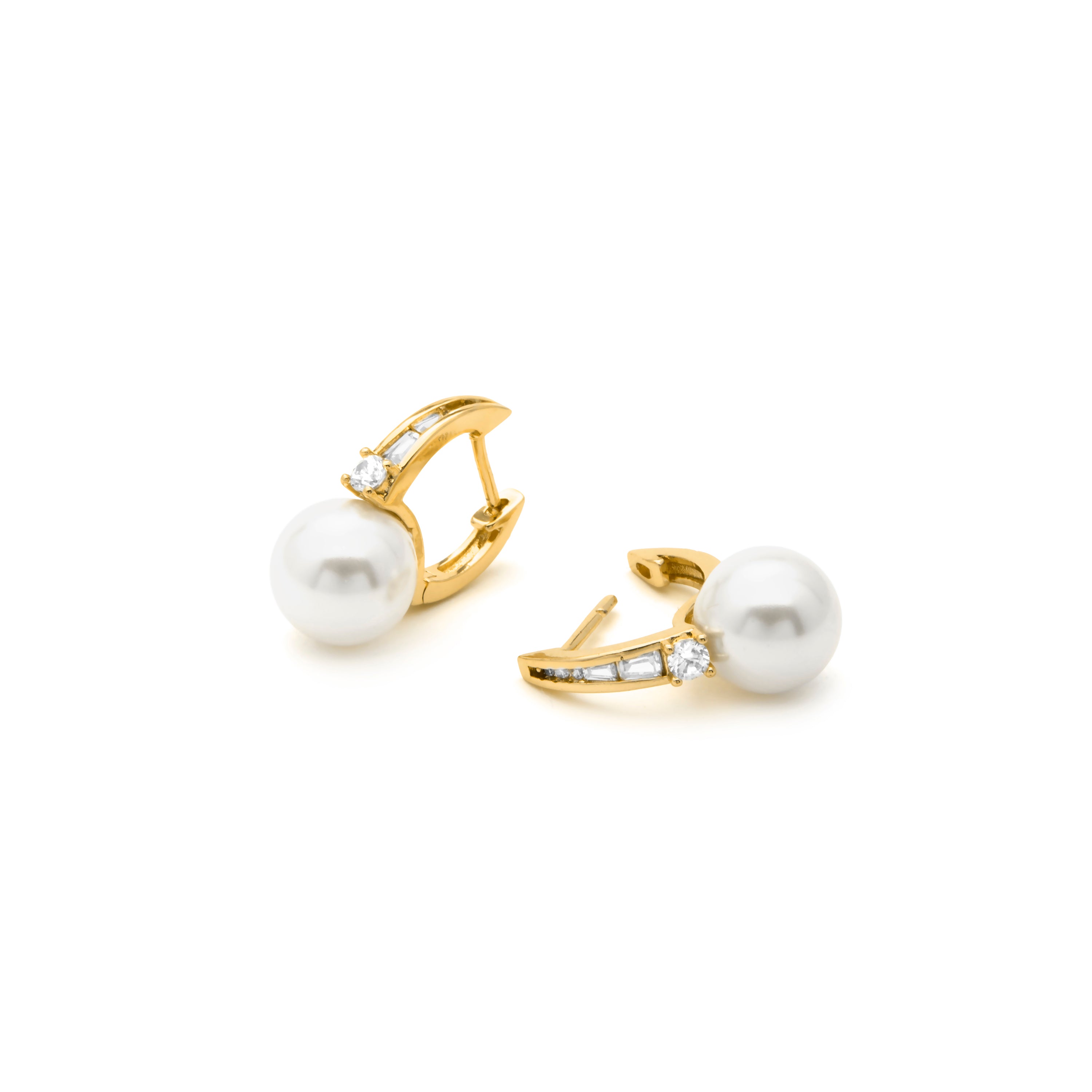 Pendientes acabado en oro amarillo 18k - Esha