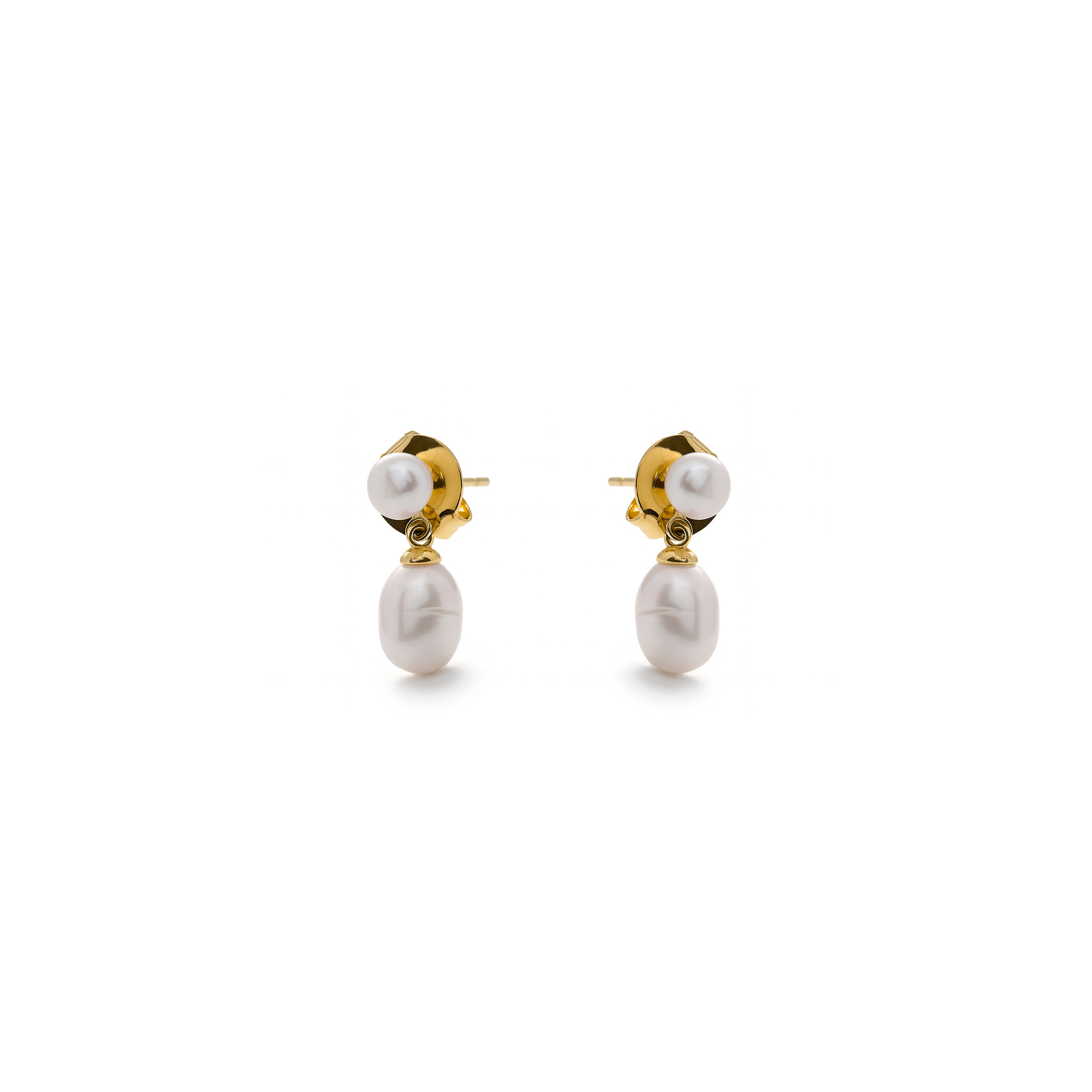 18k Yellow Gold Finish Earrings - Rirath