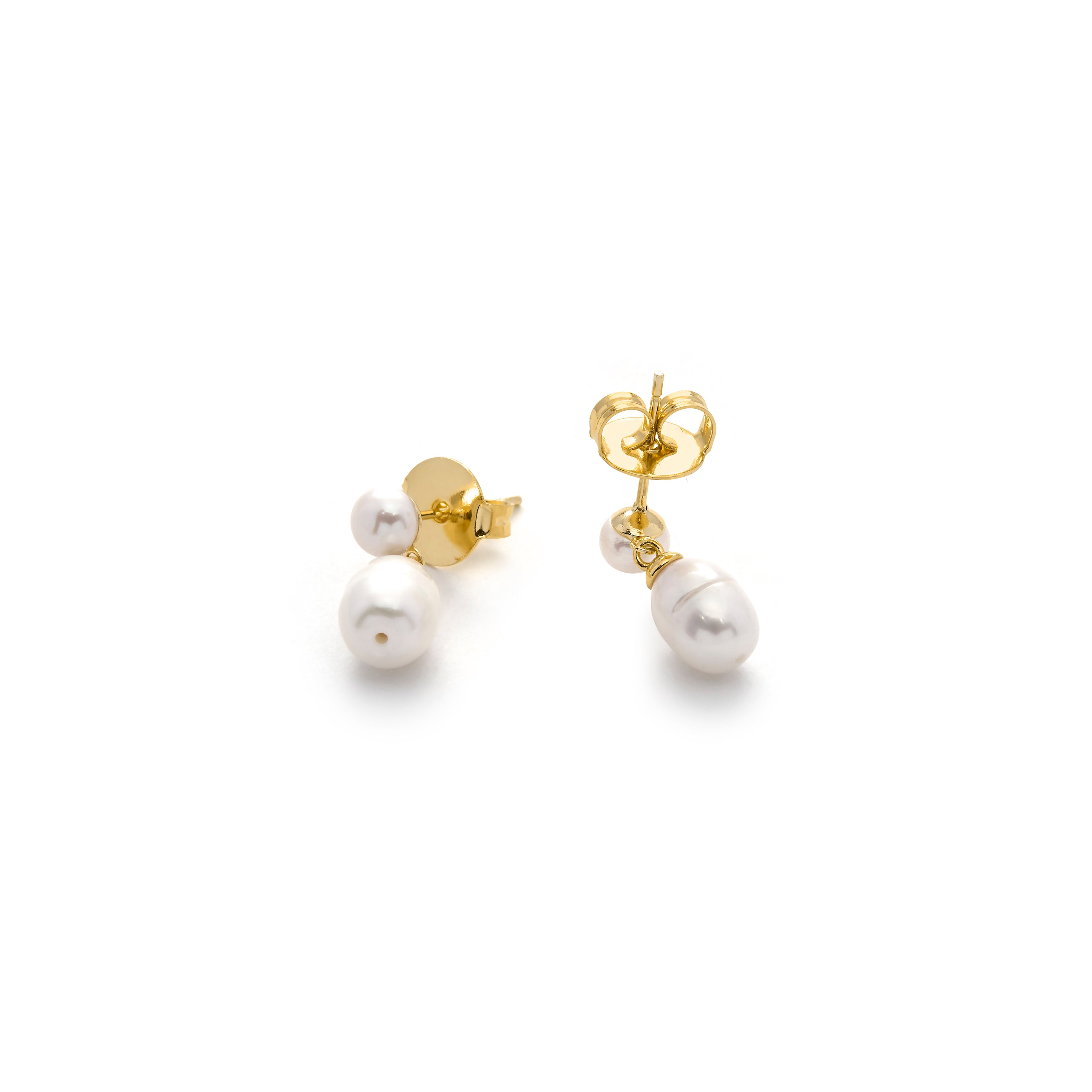 18k Yellow Gold Finish Earrings - Rirath