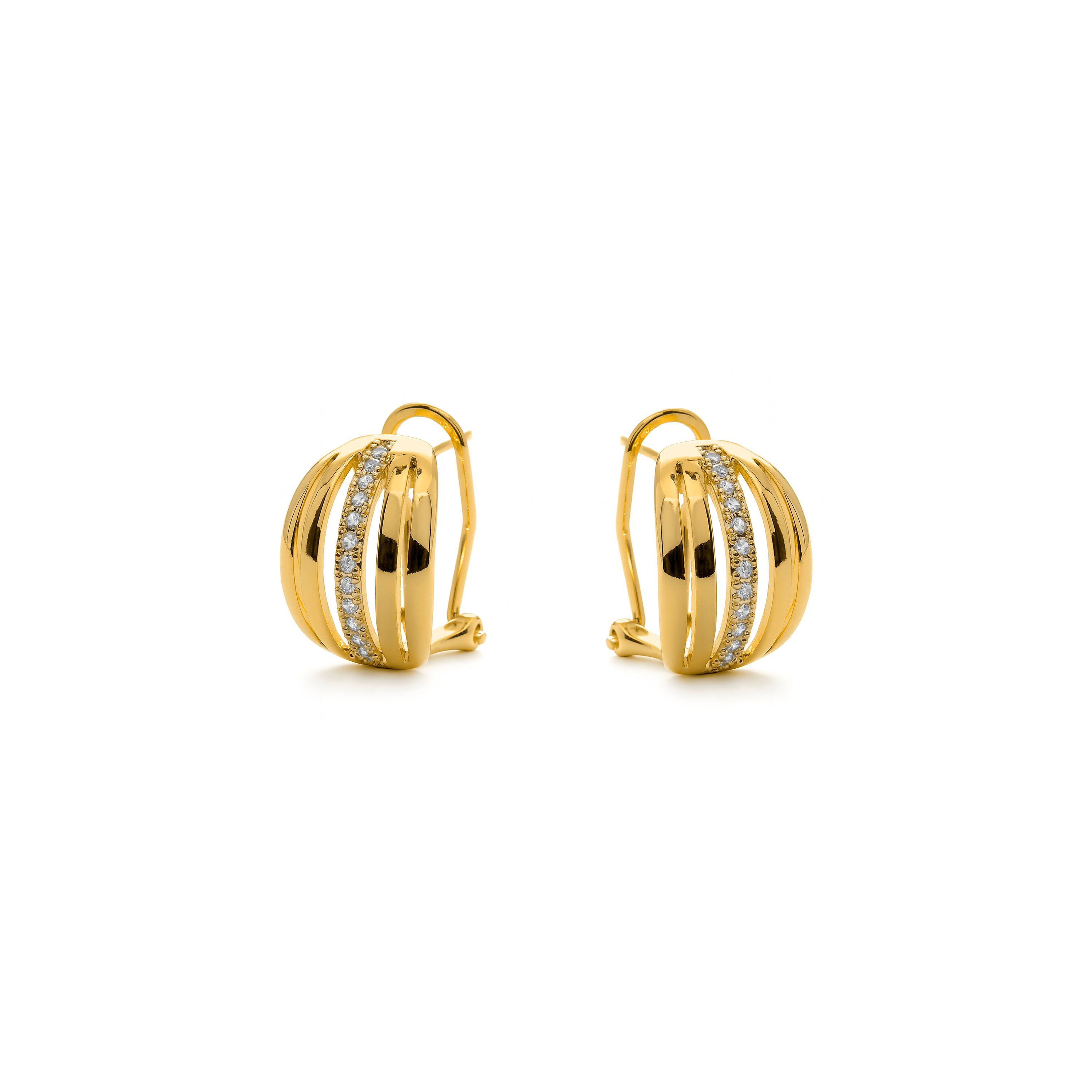 Ohrringe mit 18 Karat Gelbgold-Finish - Rirath