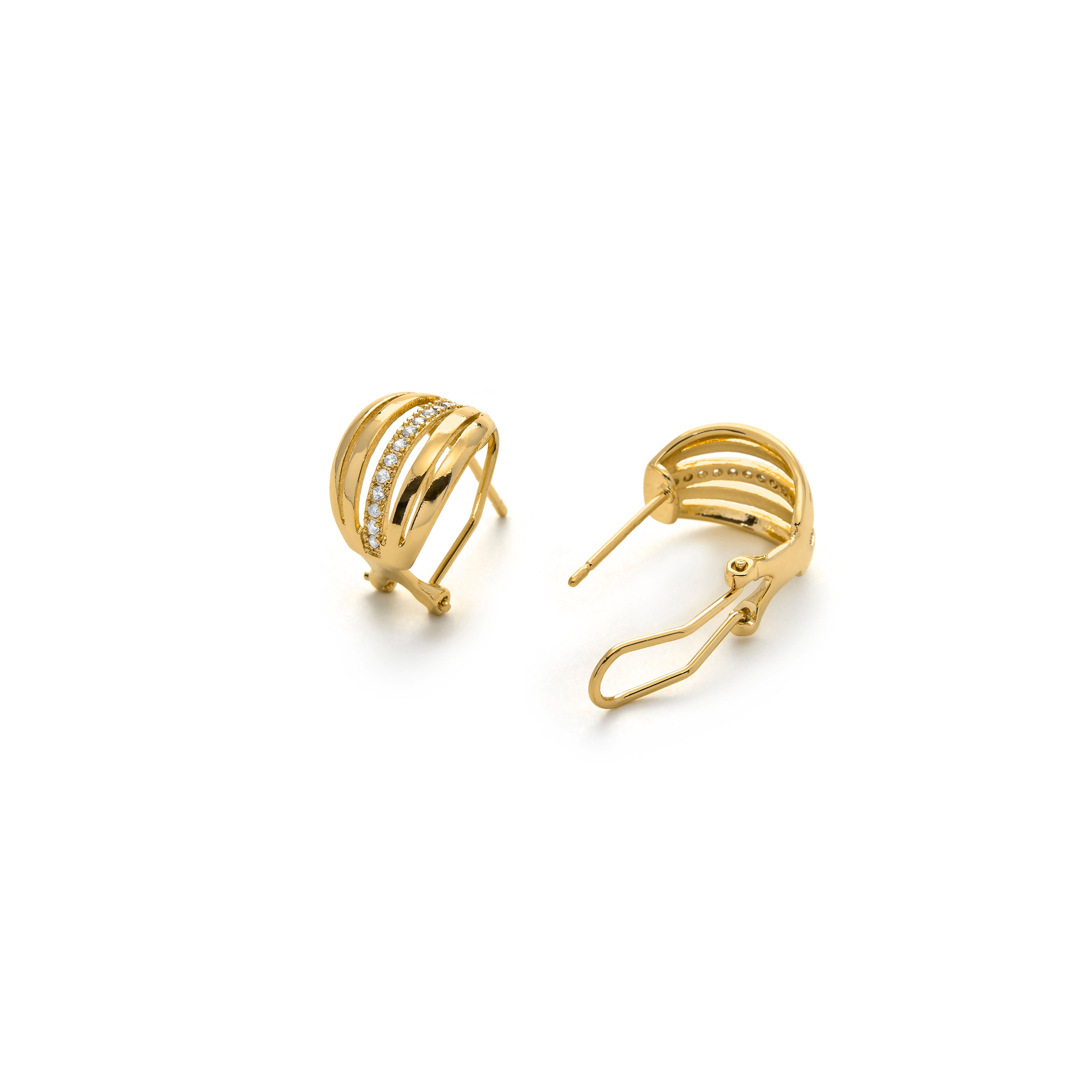 Ohrringe mit 18 Karat Gelbgold-Finish - Rirath