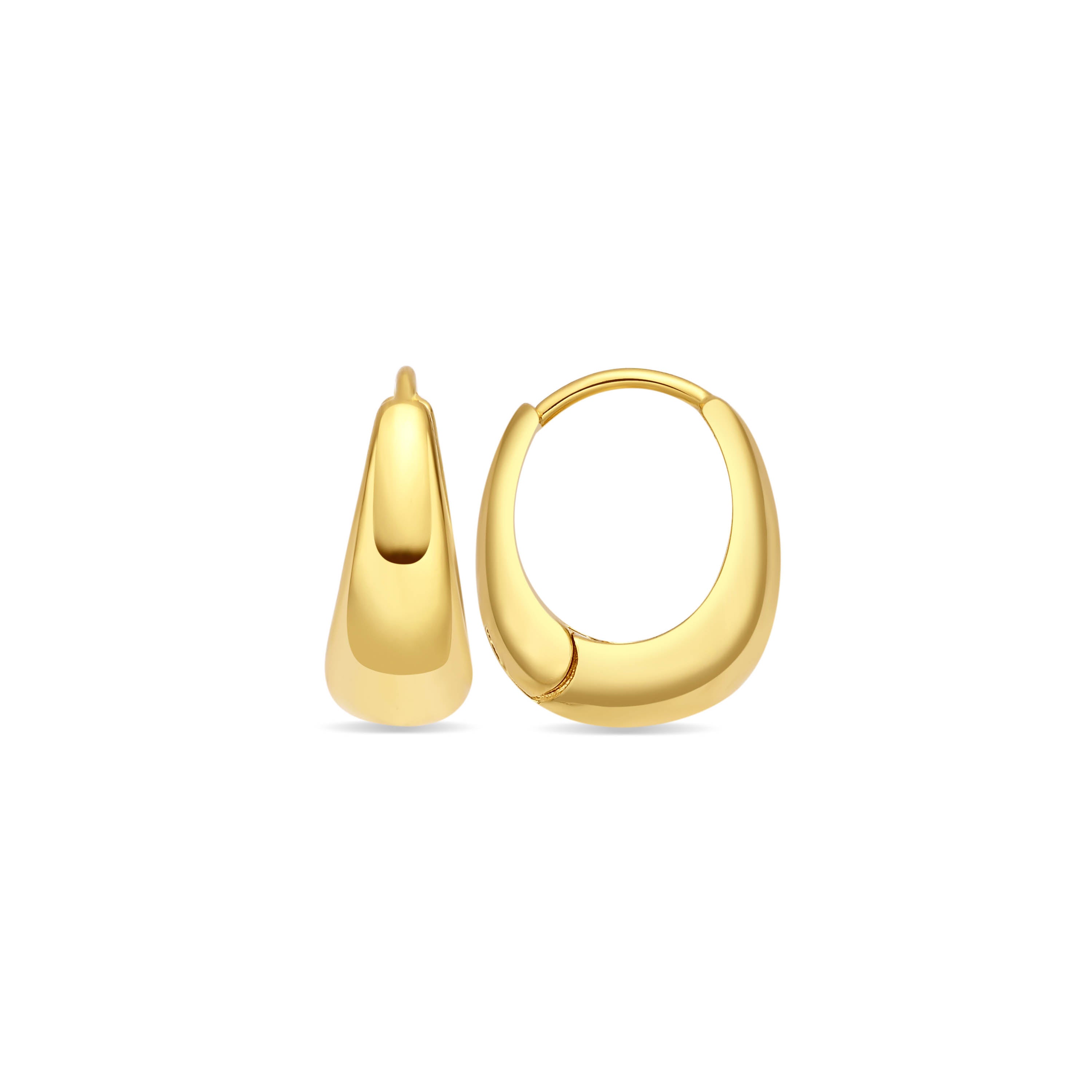 Boucles d'oreilles finition or jaune 18 carats - Nassal