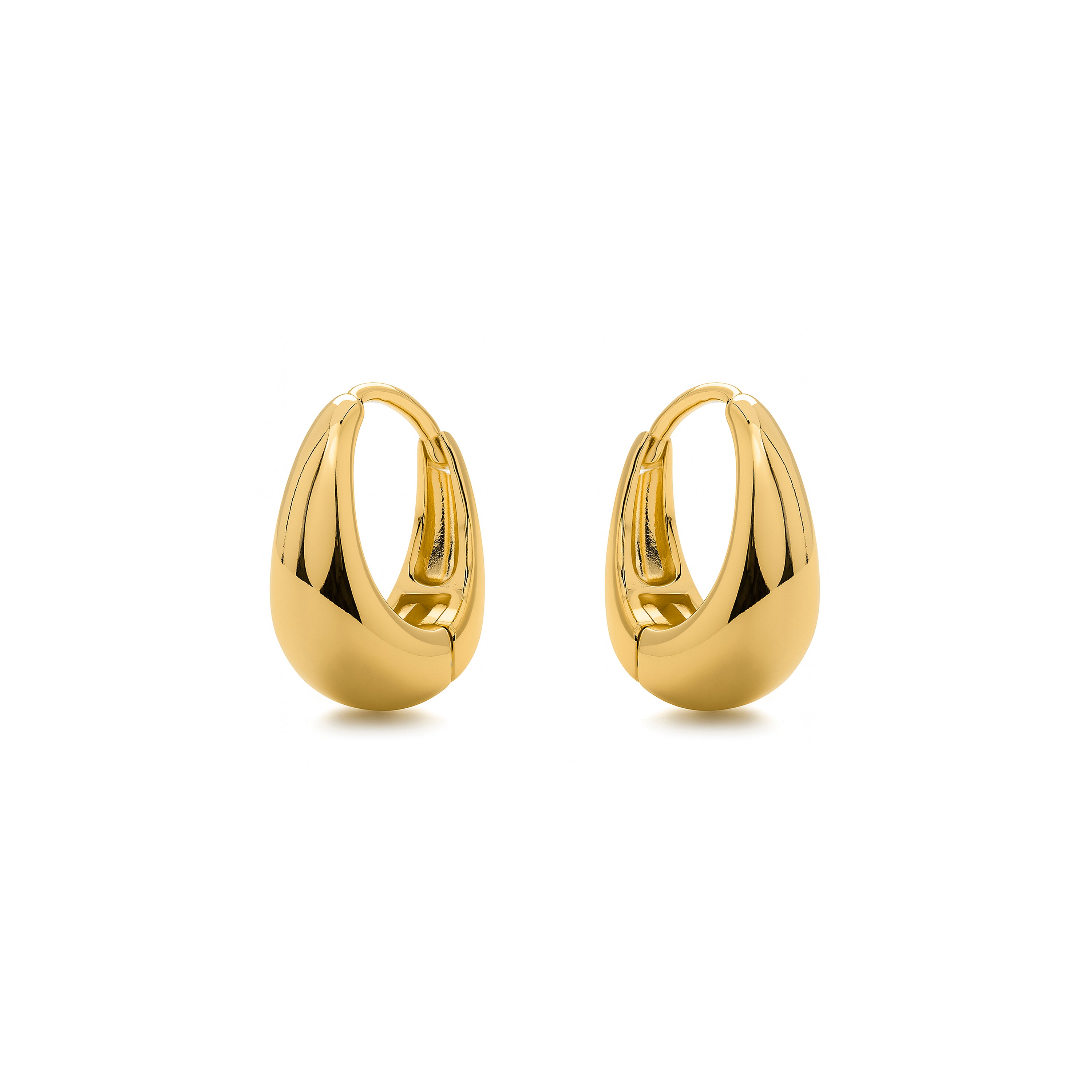 Pendientes acabado en oro amarillo de 18k - Nassal