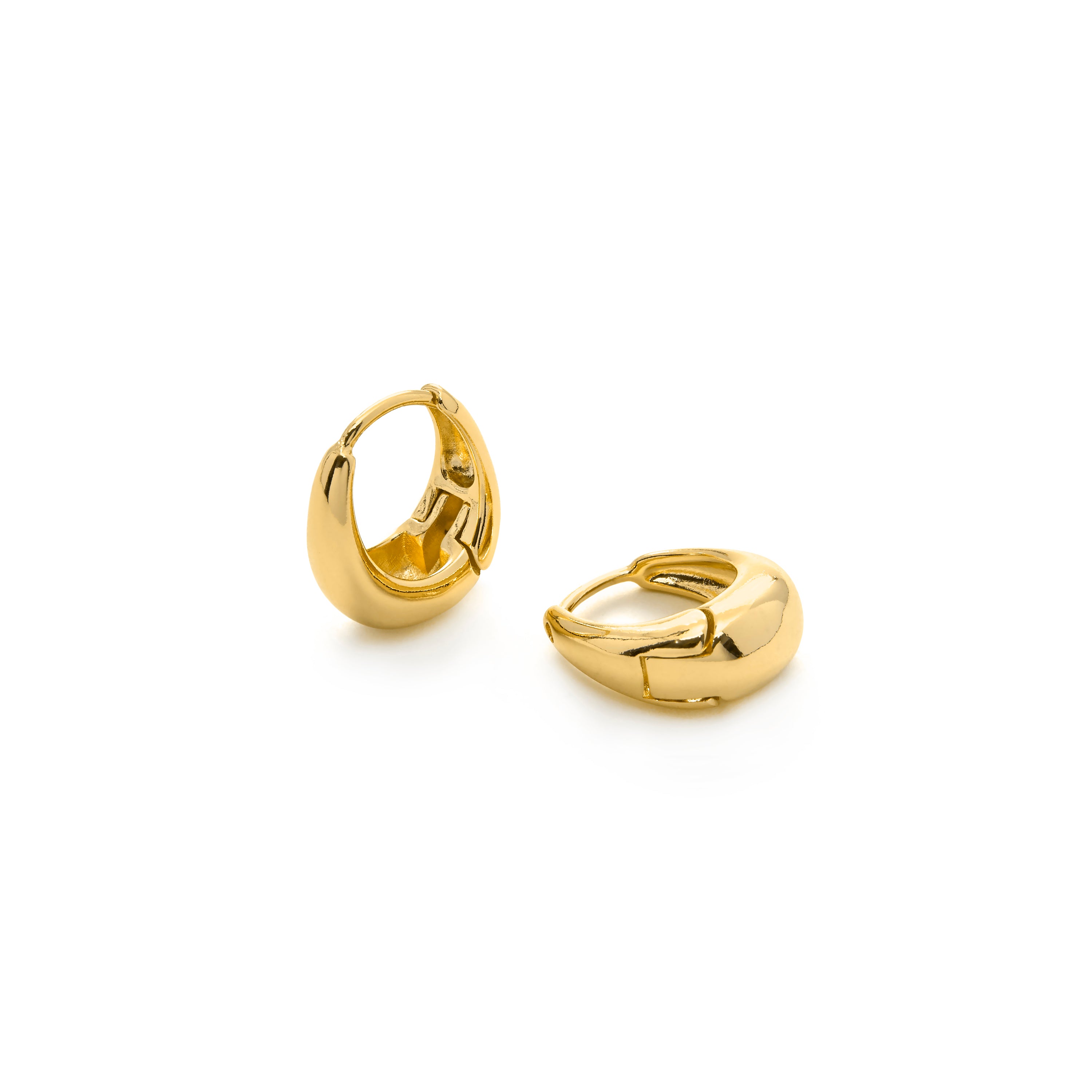 Pendientes acabado en oro amarillo de 18k - Nassal