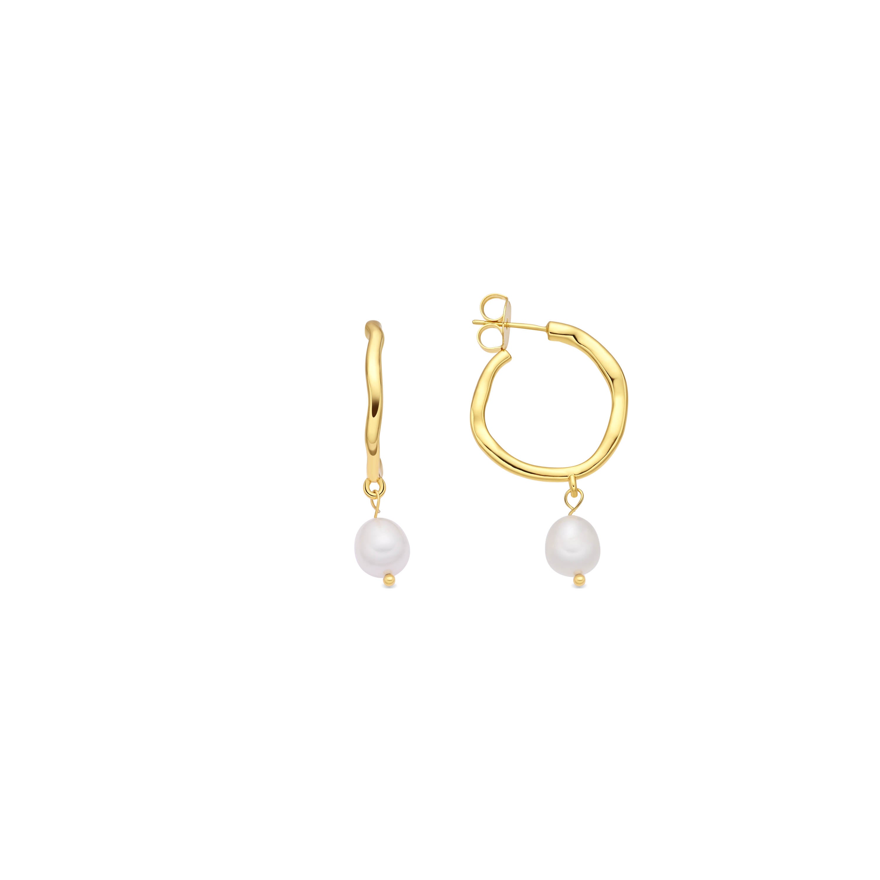 18k Yellow Gold Finish Earrings - Rirath