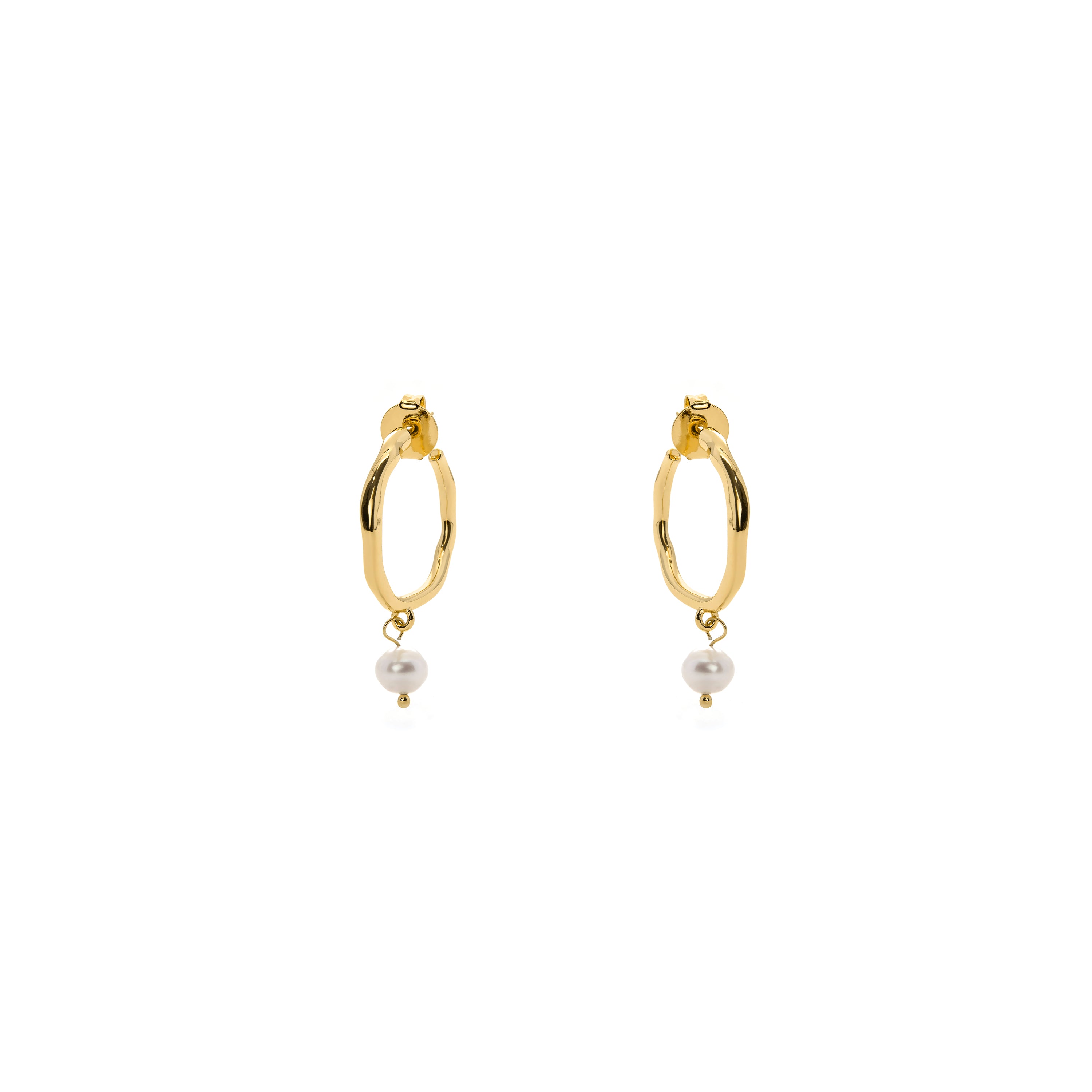 18k Yellow Gold Finish Earrings - Rirath