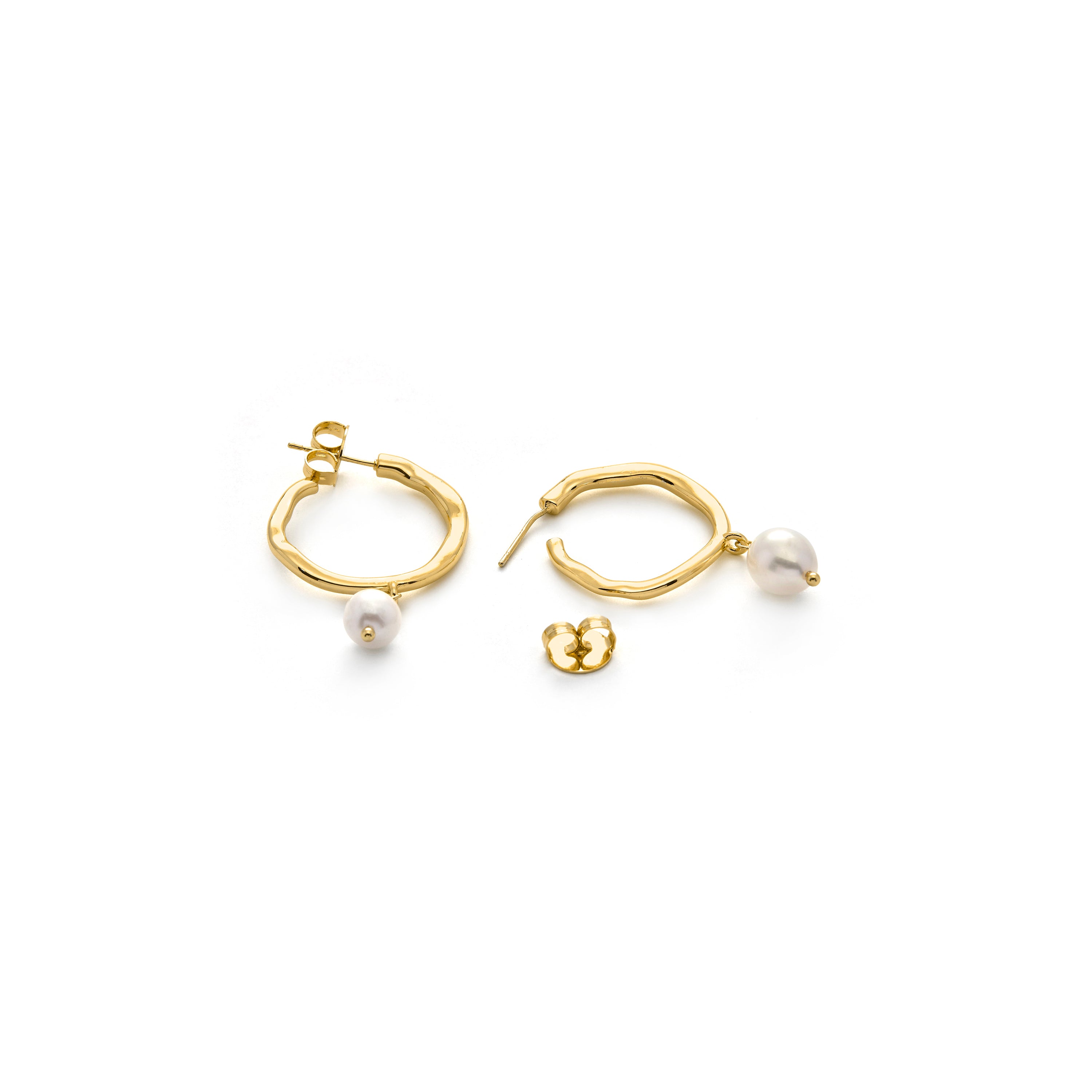 18k Yellow Gold Finish Earrings - Rirath