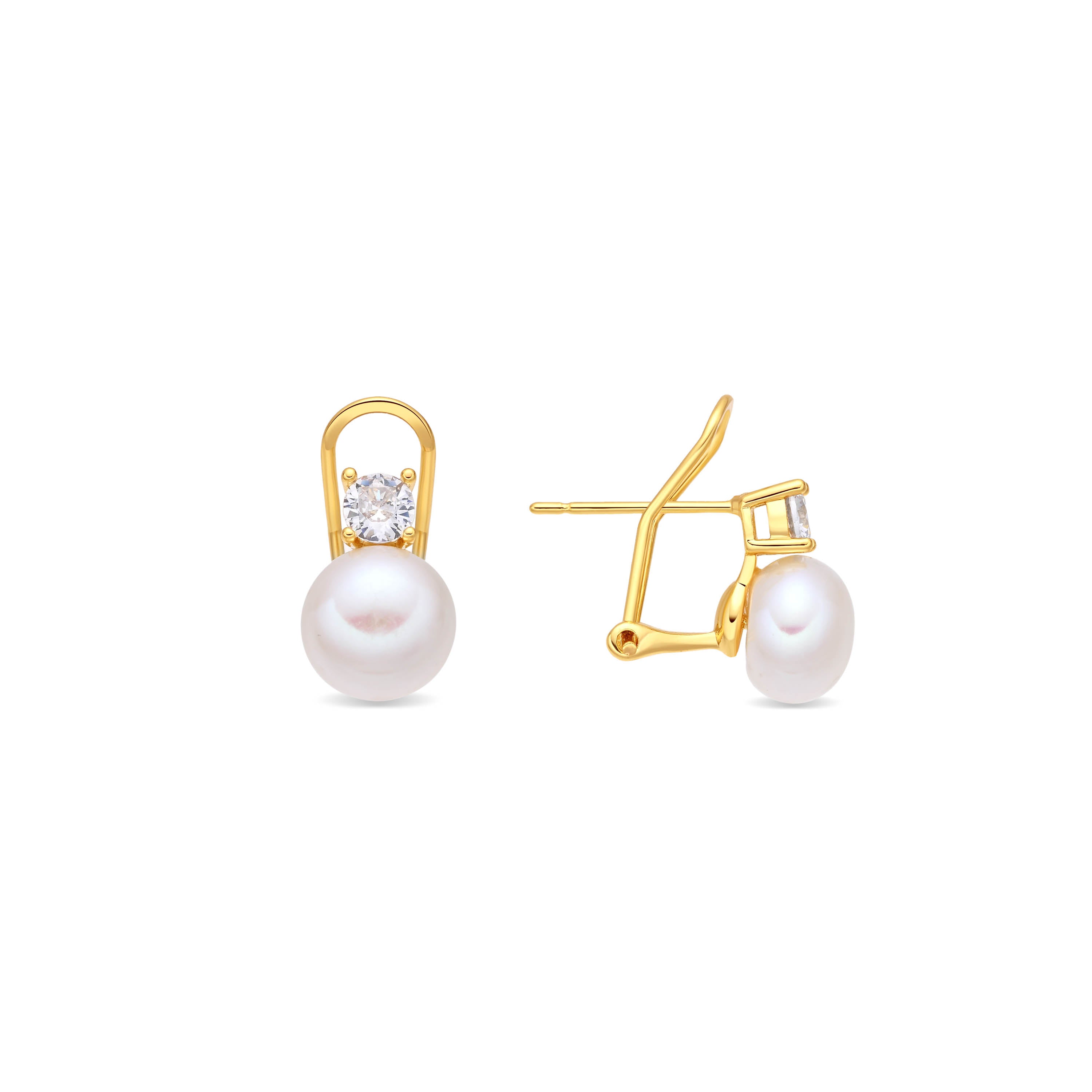 18k Yellow Gold Finish Earrings - Rirath