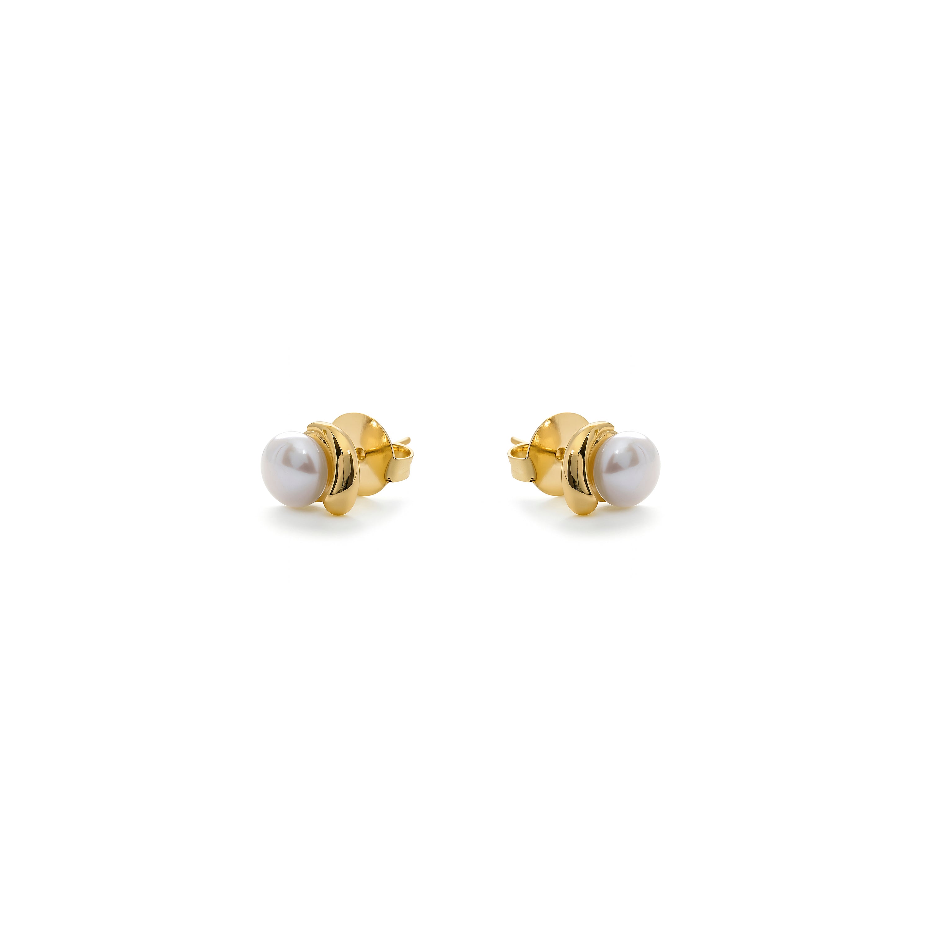18k Yellow Gold Finish Earrings - Rirath
