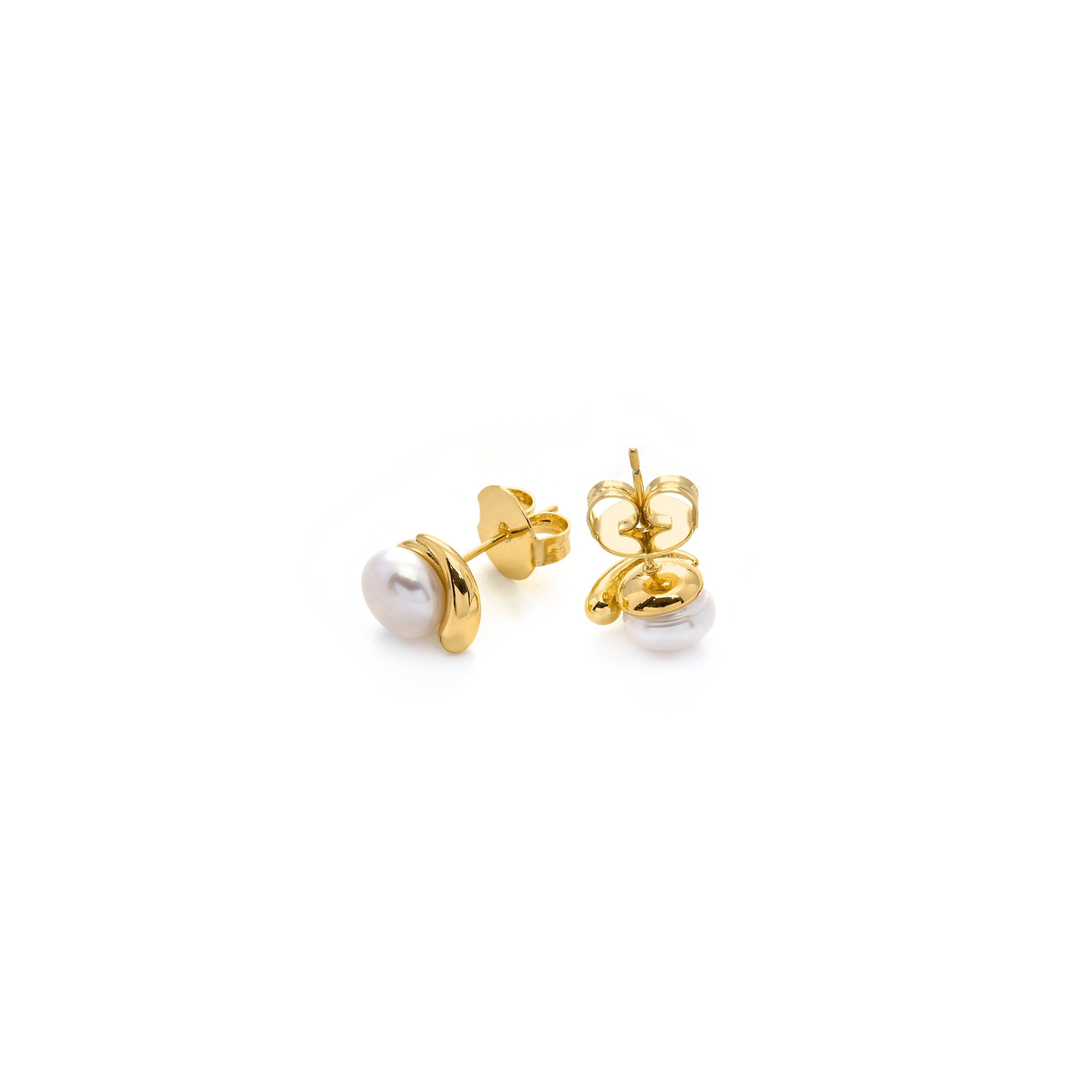 18k Yellow Gold Finish Earrings - Rirath