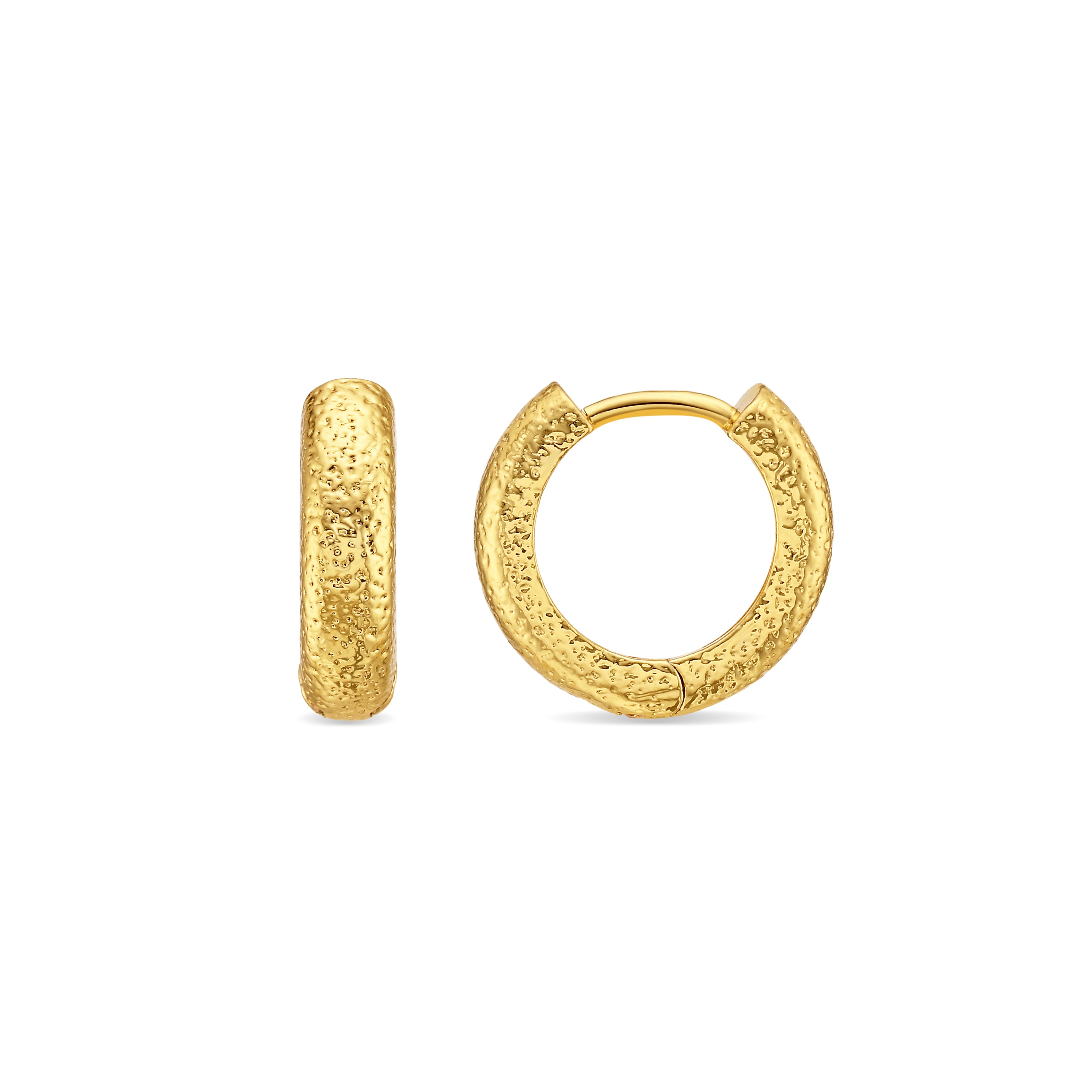 Pendientes acabado en oro amarillo de 18k - Liaf