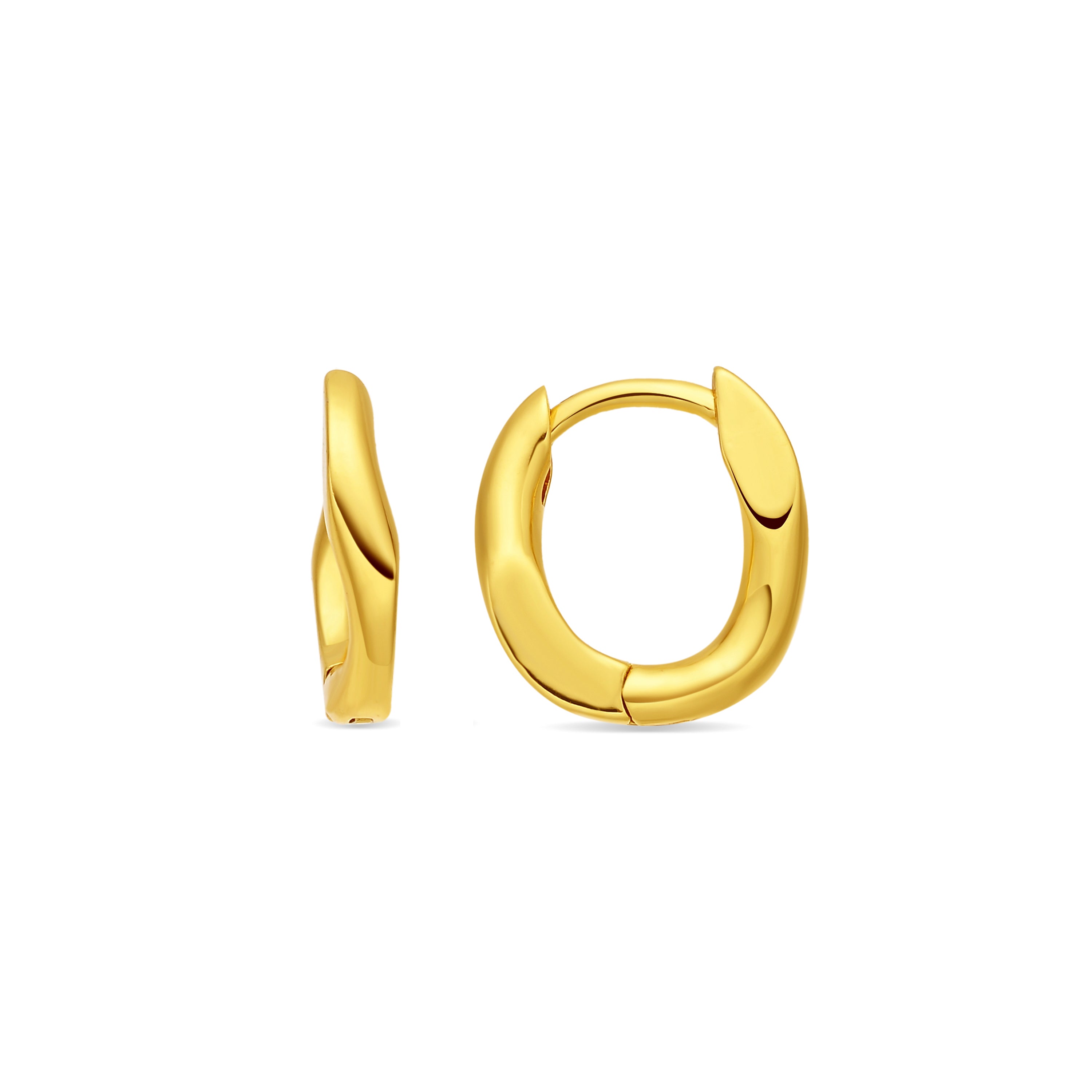 Pendientes acabado en oro amarillo de 18k - Aelen