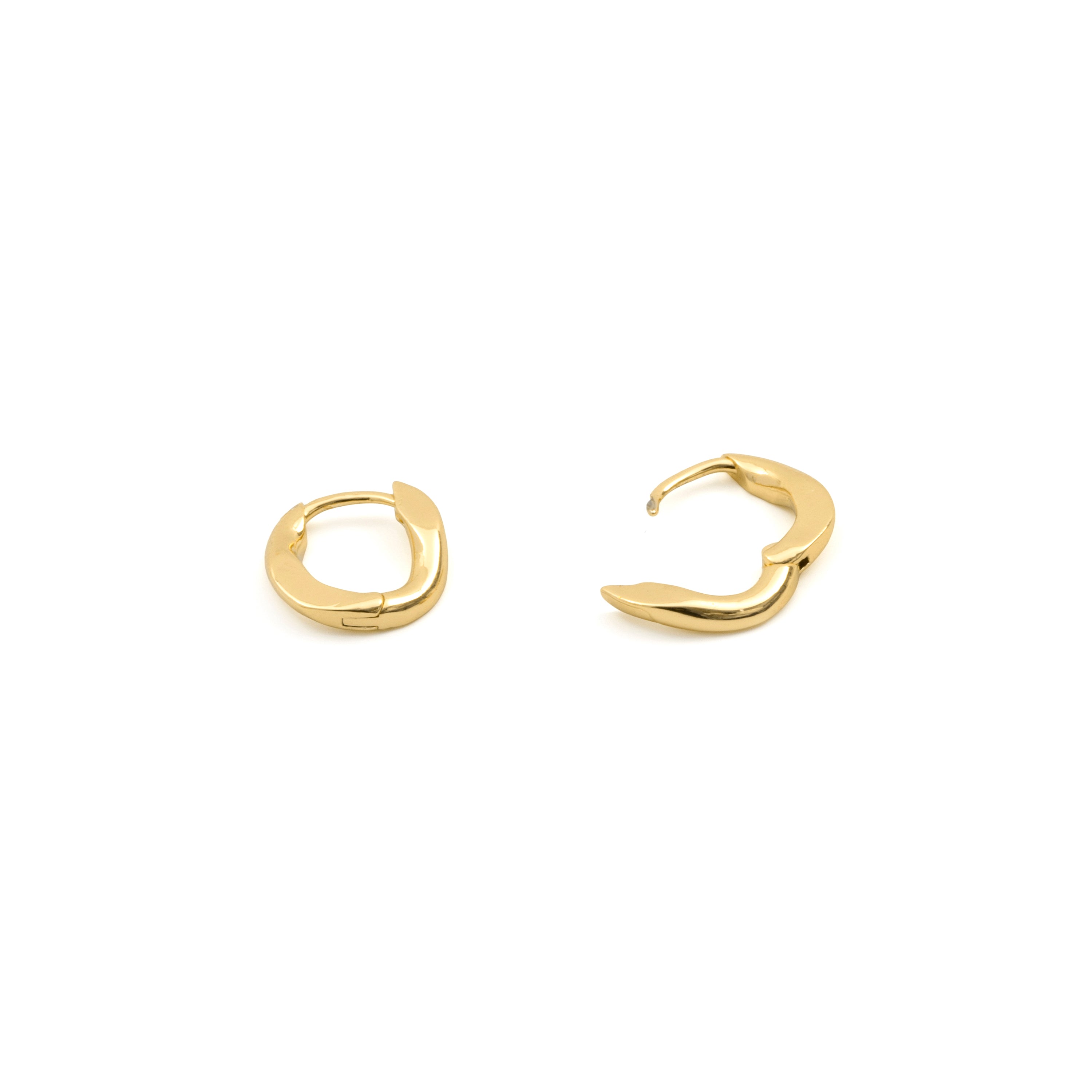 Pendientes acabado en oro amarillo de 18k - Aelen