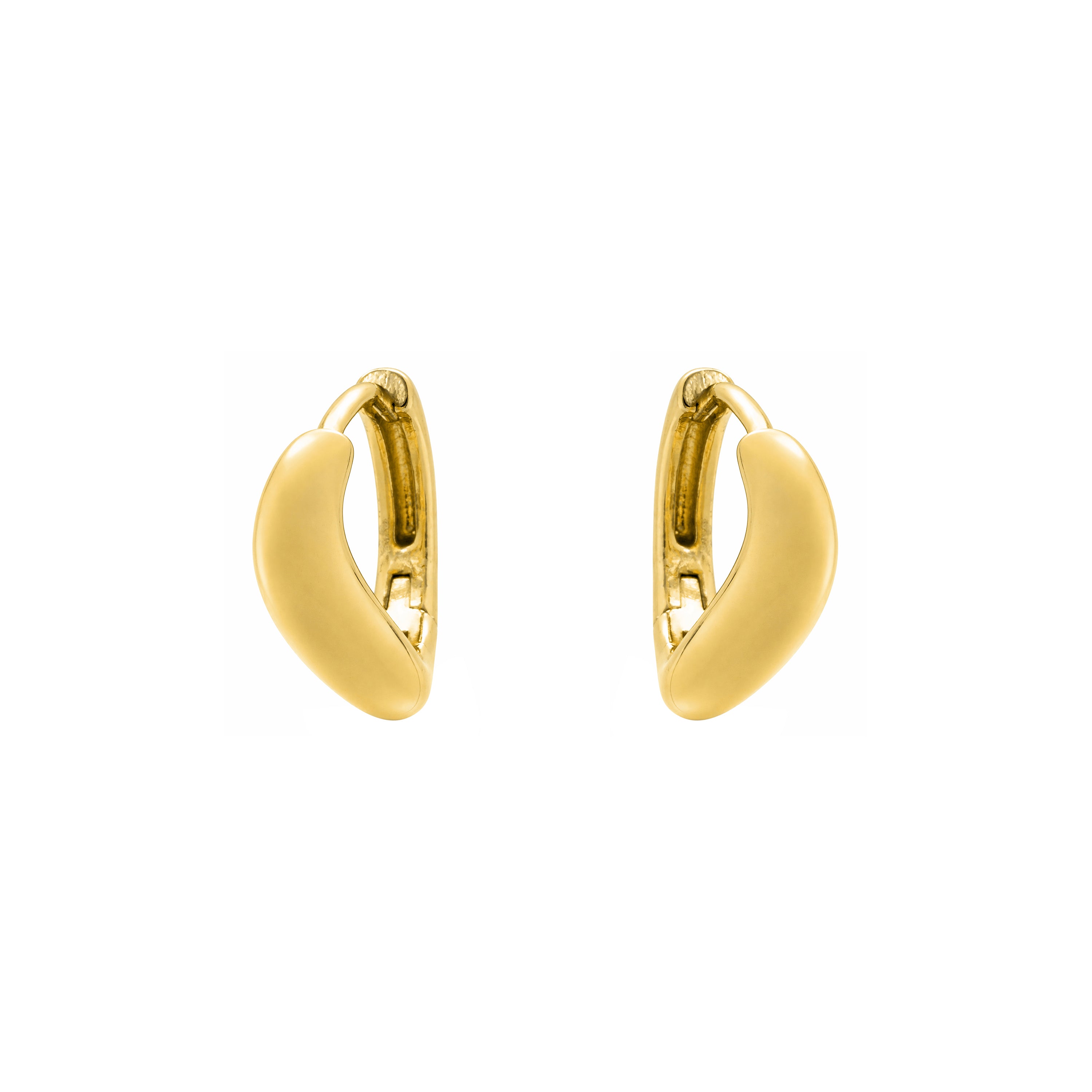 Boucles d'oreilles finition or jaune 18 carats - Lanwise