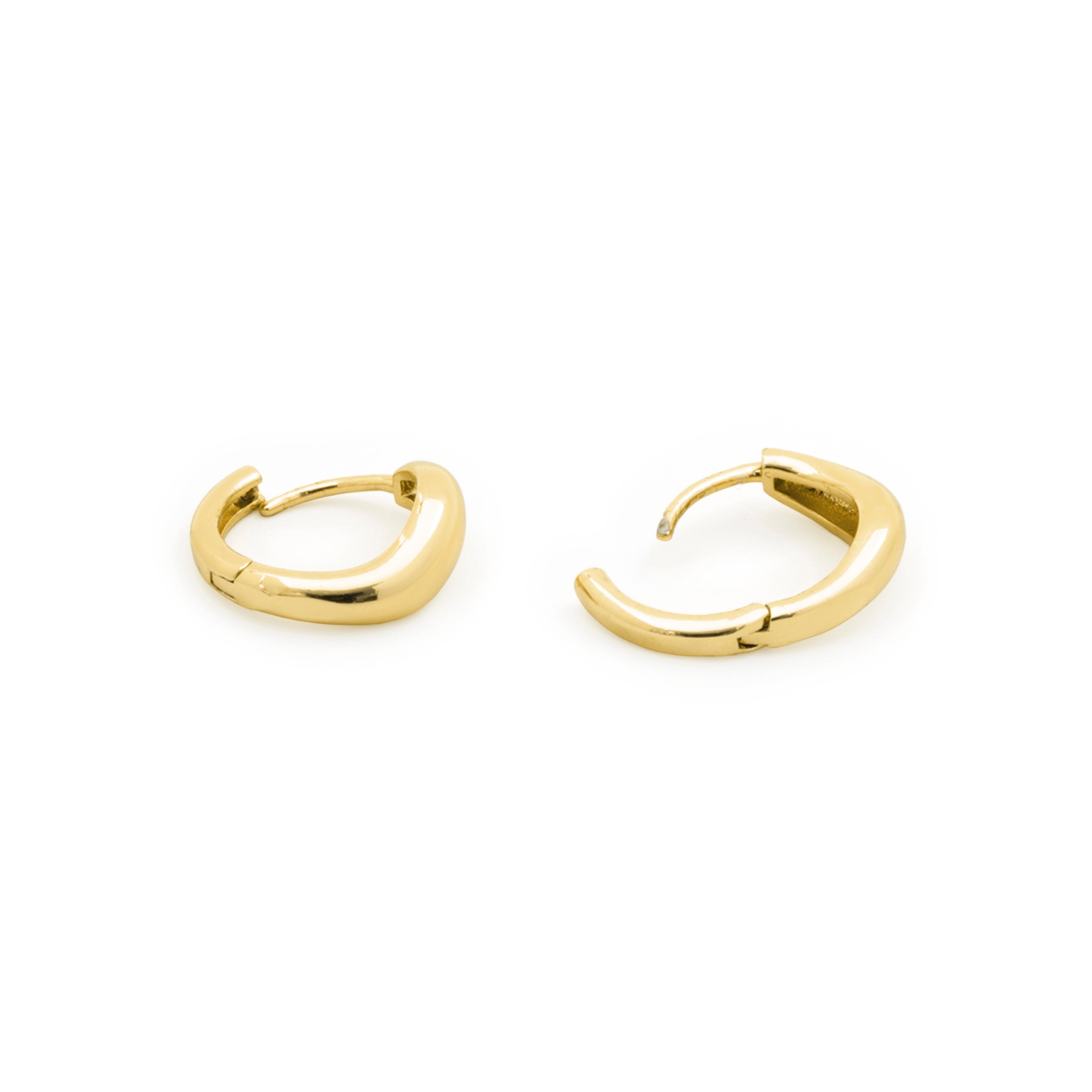 Boucles d'oreilles finition or jaune 18 carats - Lanwise