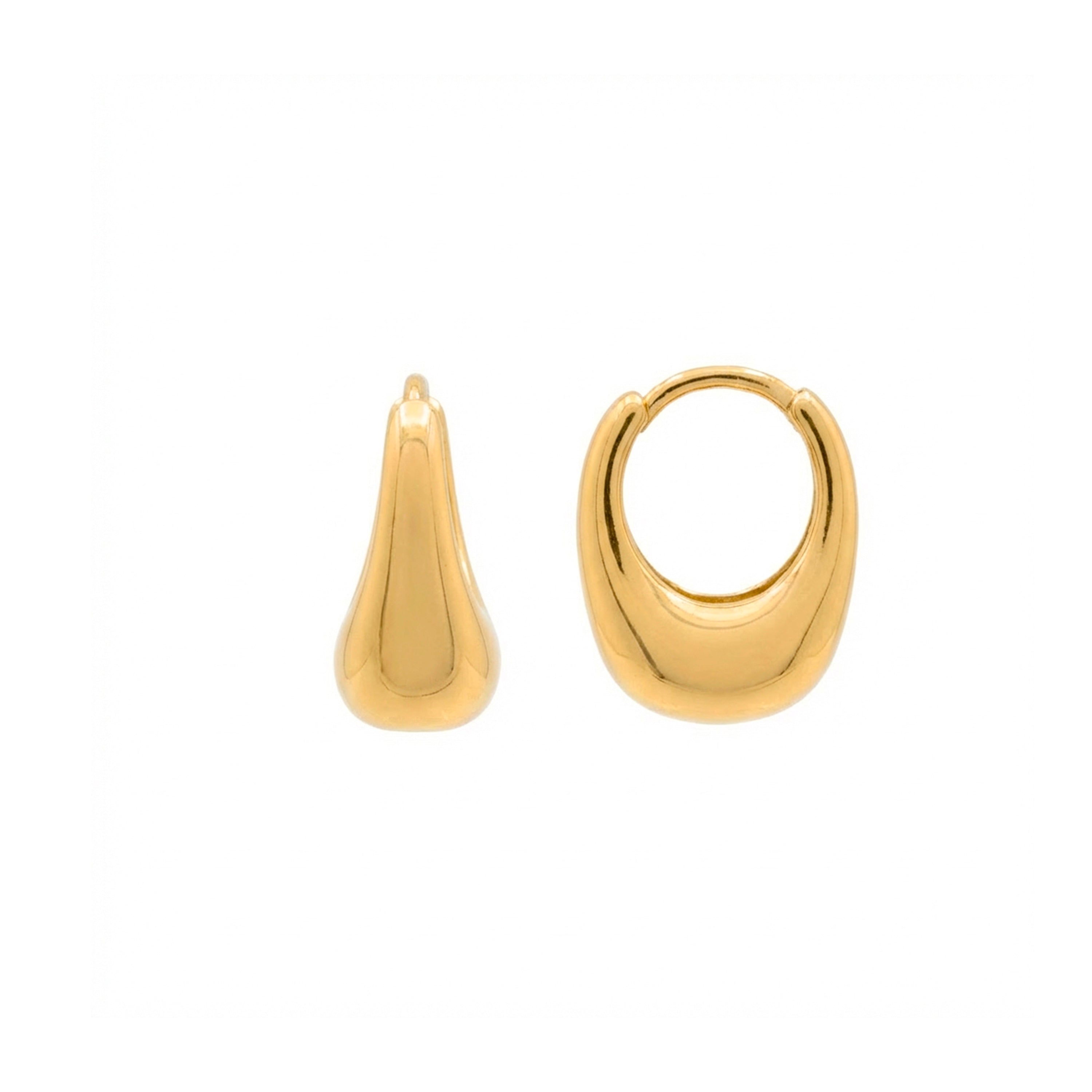 Boucles d'oreilles finition or jaune 18 carats - Lithran
