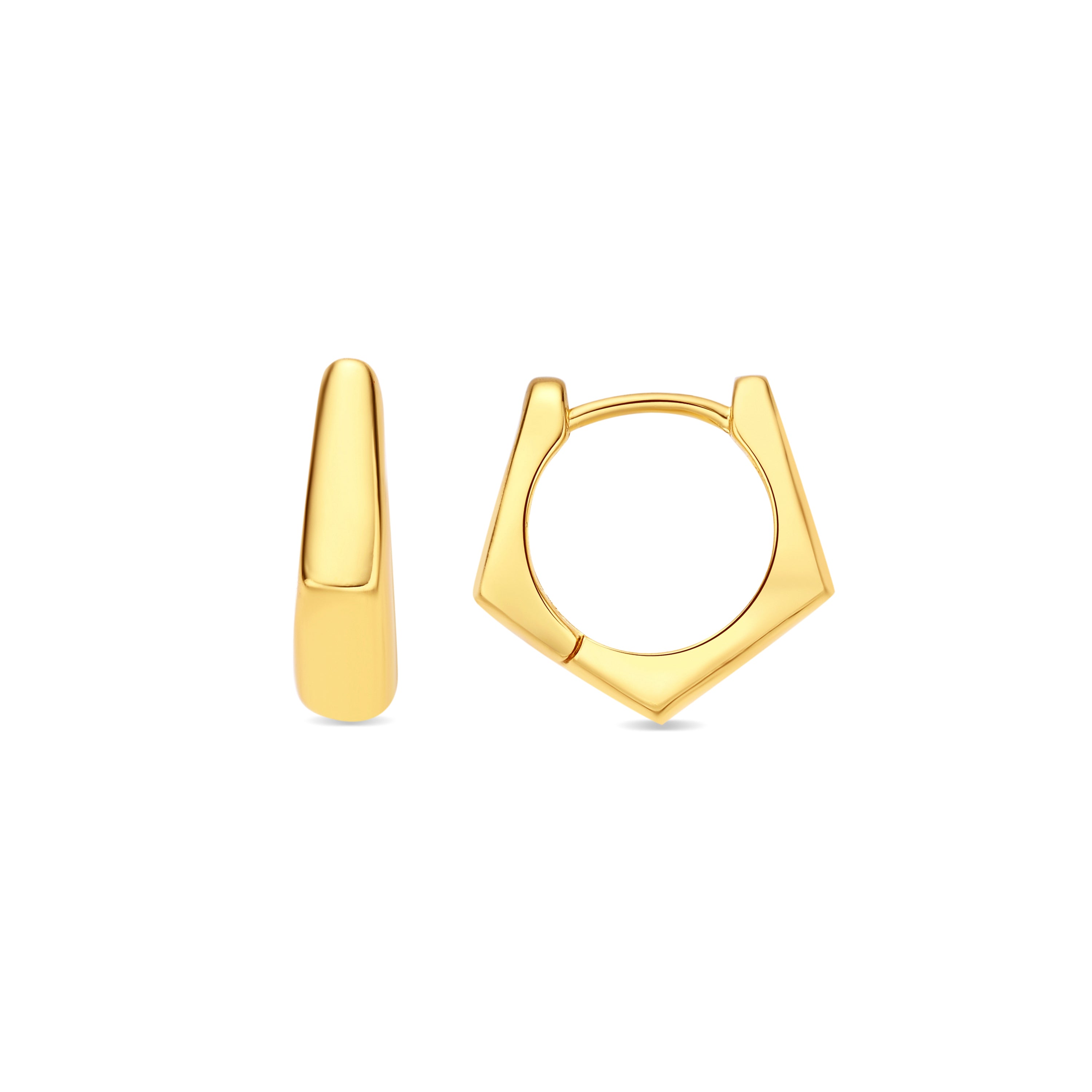 Pendientes acabado en oro amarillo de 18k - Jibruk