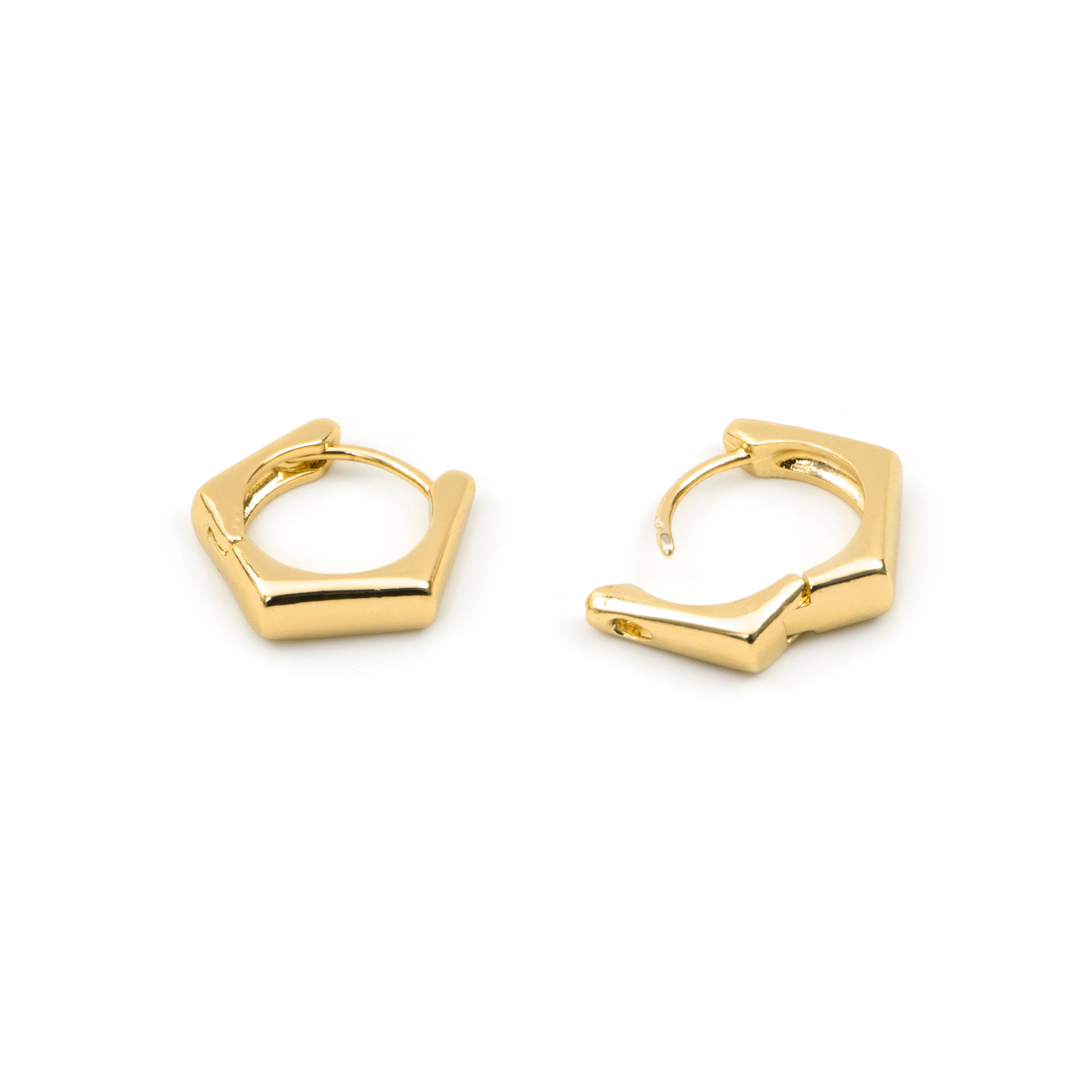Pendientes acabado en oro amarillo de 18k - Jibruk