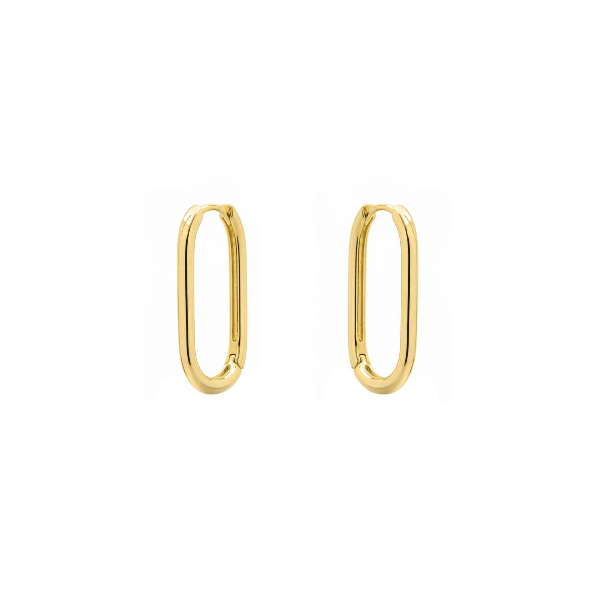 Pendientes acabado en oro amarillo de 18k - Huitza