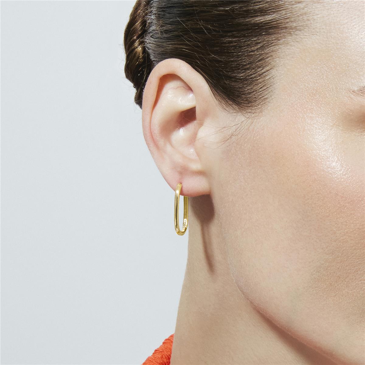 Pendientes acabado en oro amarillo de 18k - Huitza