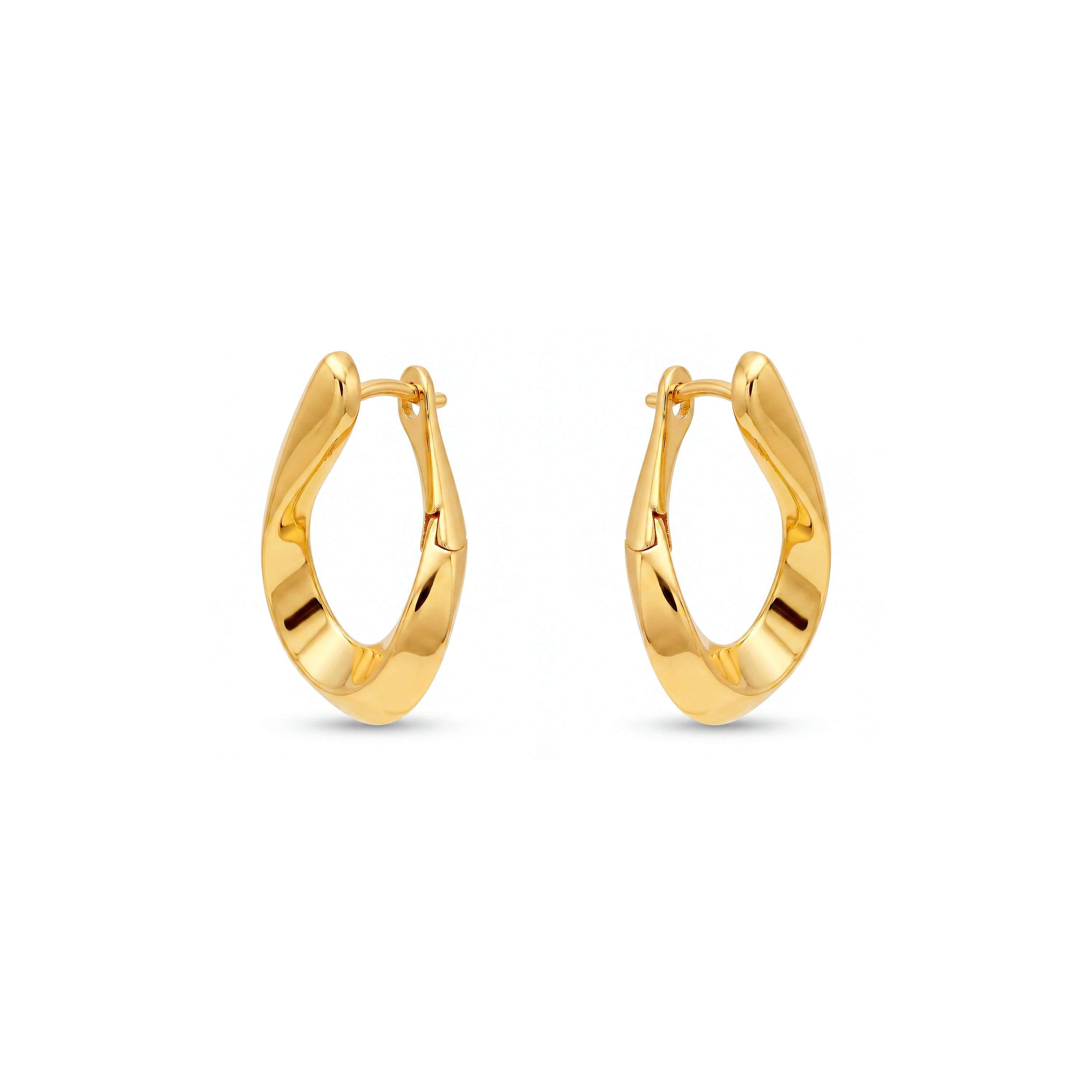 Ohrringe mit 18k Gelbgold-Finish - Tindia