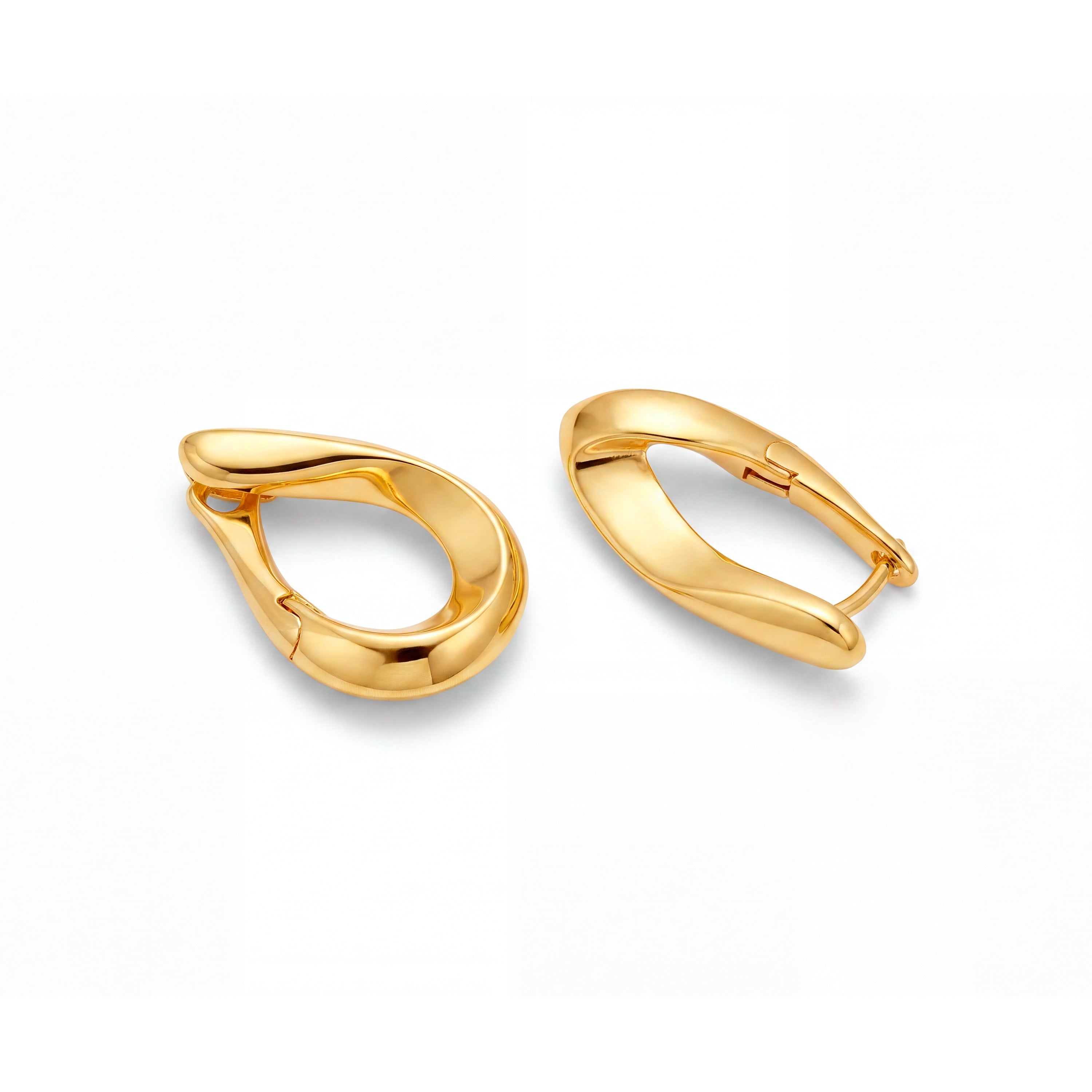 Ohrringe mit 18k Gelbgold-Finish - Tindia