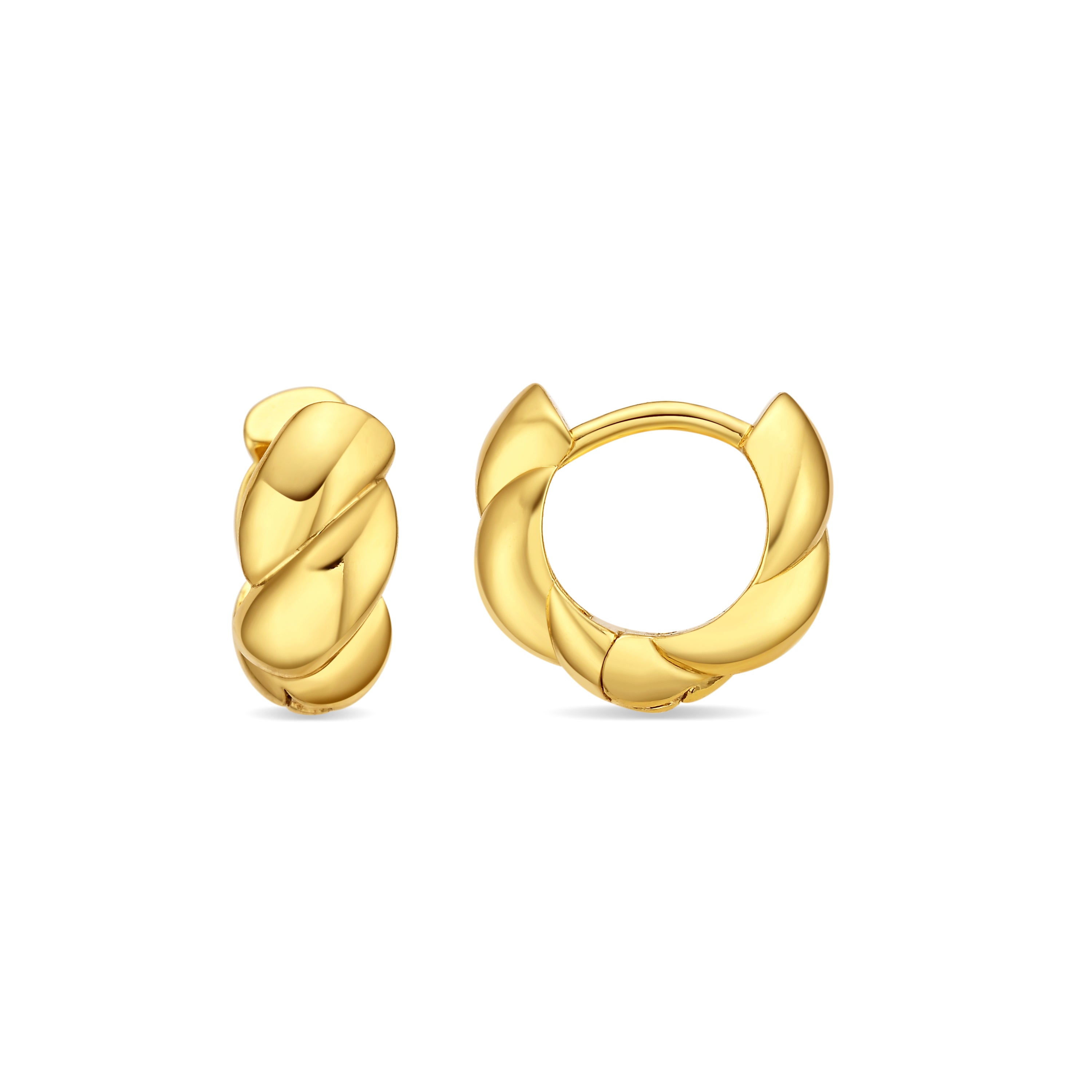 Boucles d'oreilles finition or jaune 18 carats - Orde