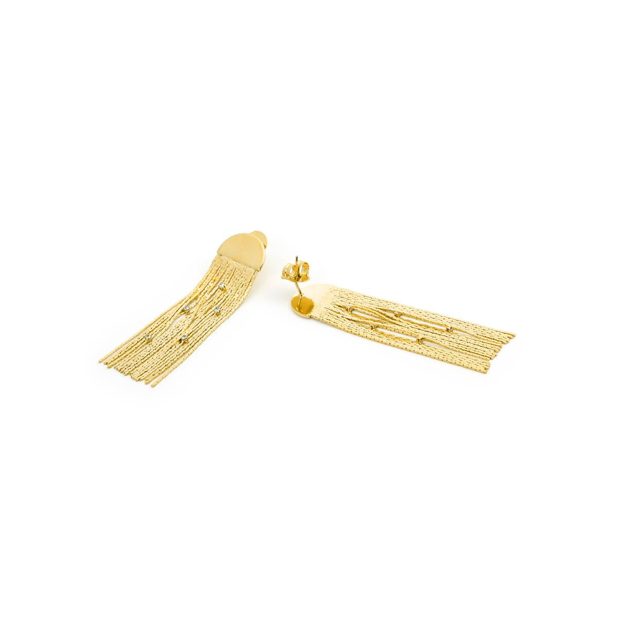 Pendientes Edhelya acabado oro amarillo 18k - Edhelya