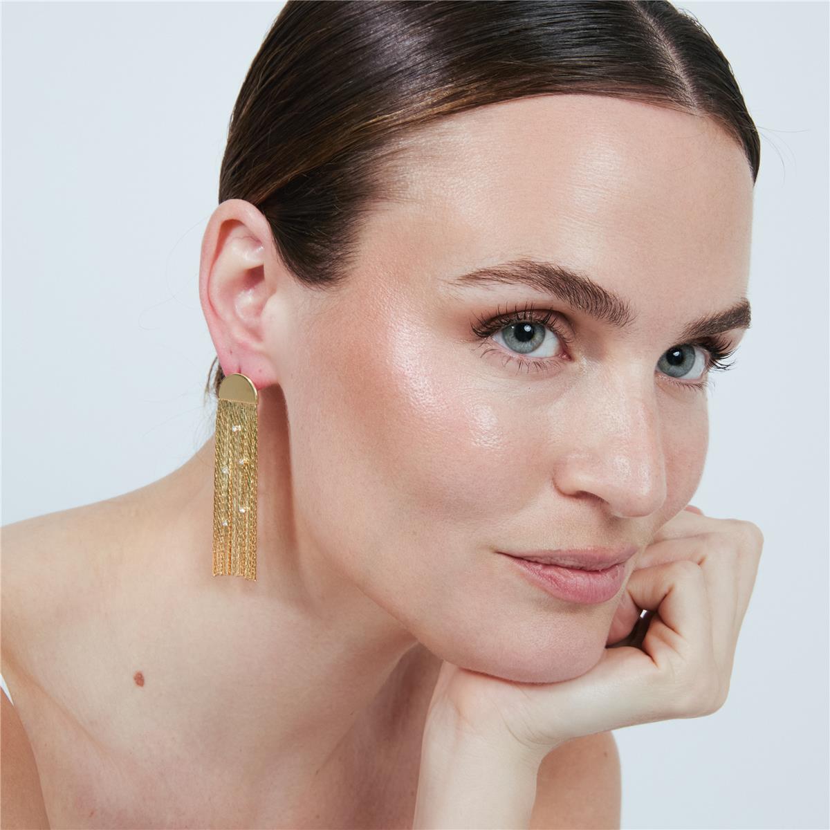 Pendientes Edhelya acabado oro amarillo 18k - Edhelya
