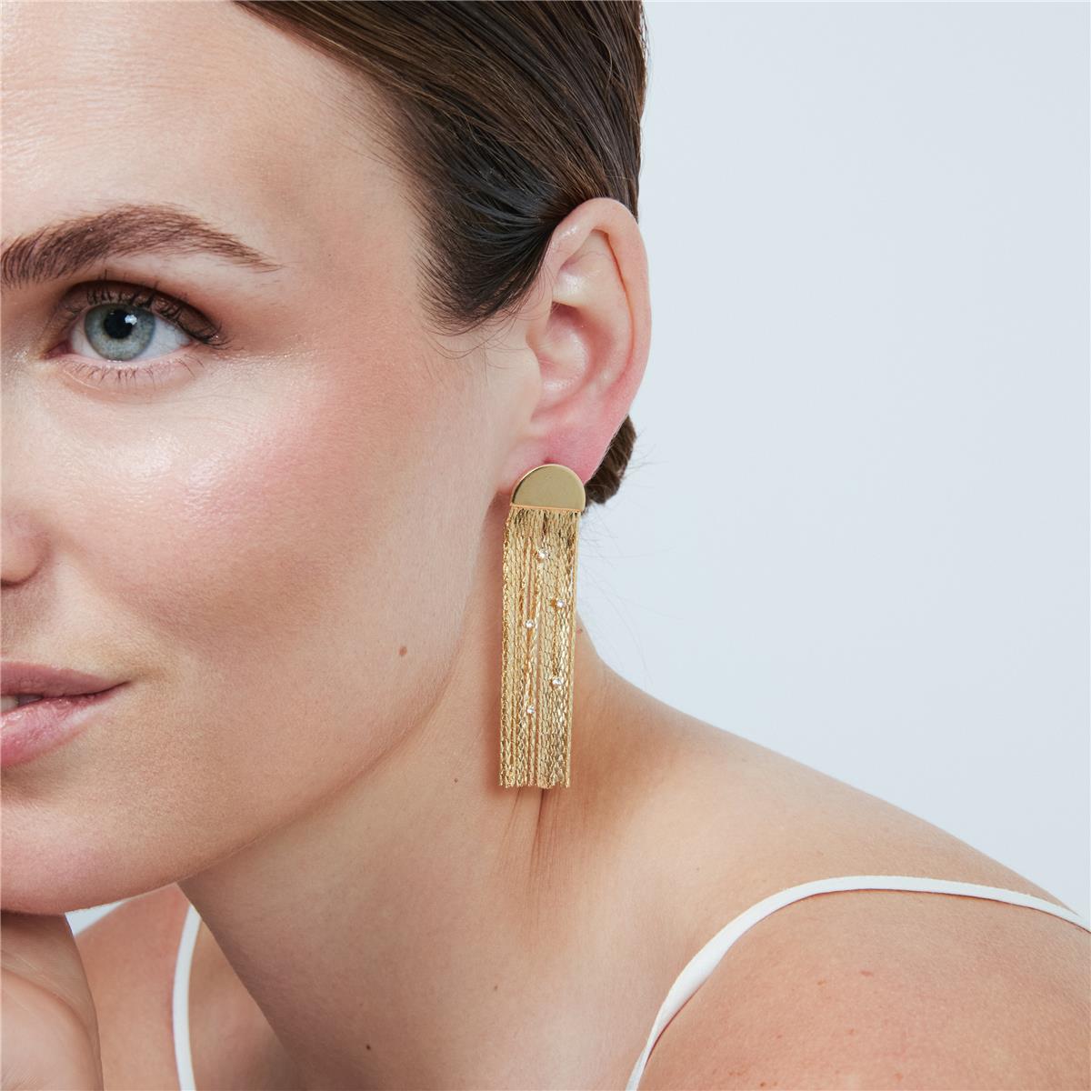 Pendientes Edhelya acabado oro amarillo 18k - Edhelya