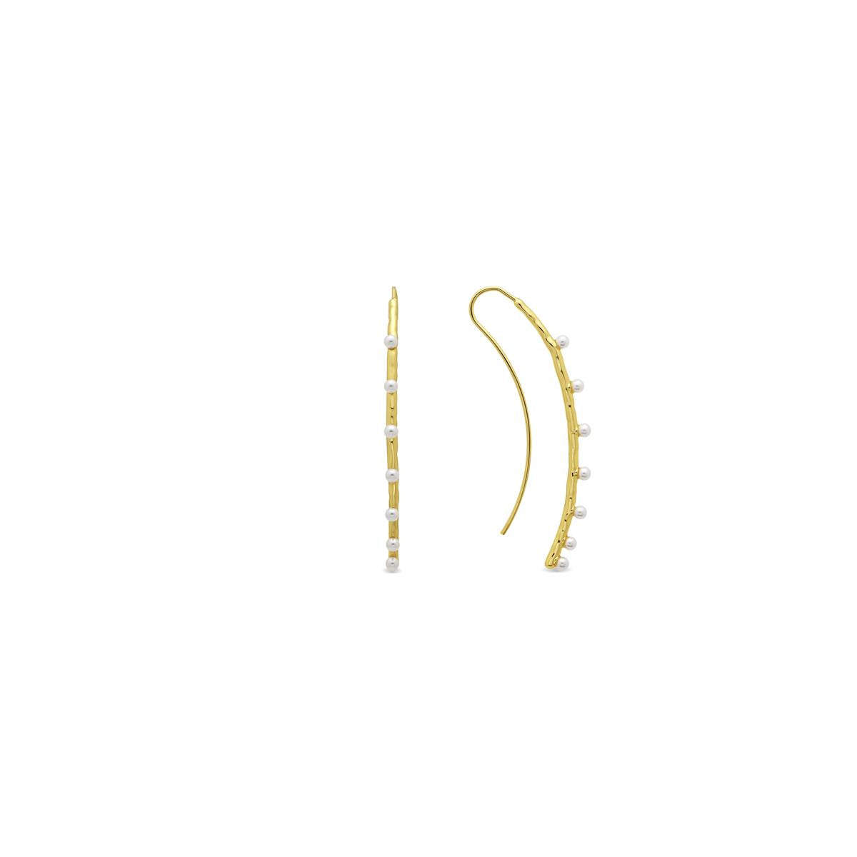 Pendientes Grim acabado oro amarillo 18k - Grim