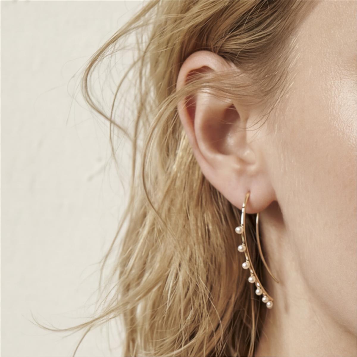 Pendientes Grim acabado oro amarillo 18k - Grim