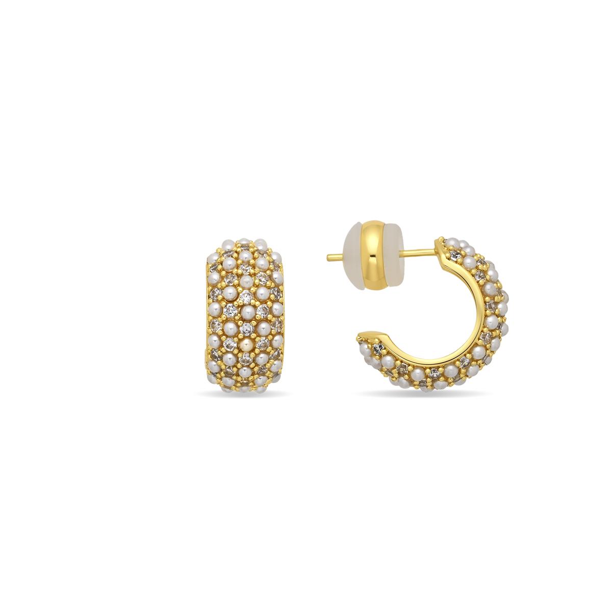 Pendientes Beez acabado oro amarillo 18k - Beez