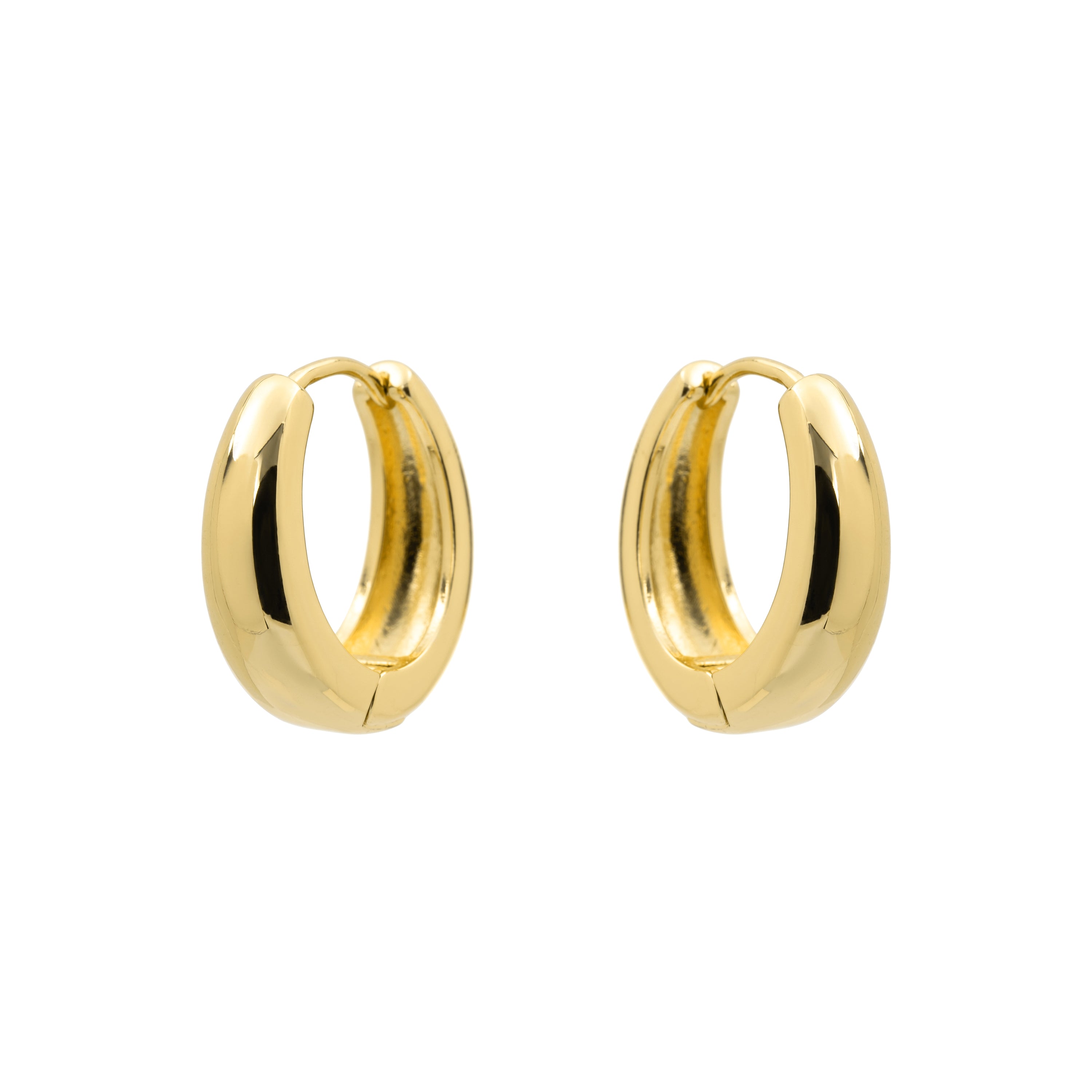 Pendientes de Circonita Brillante acabado en oro amarillo de 18k - Feer