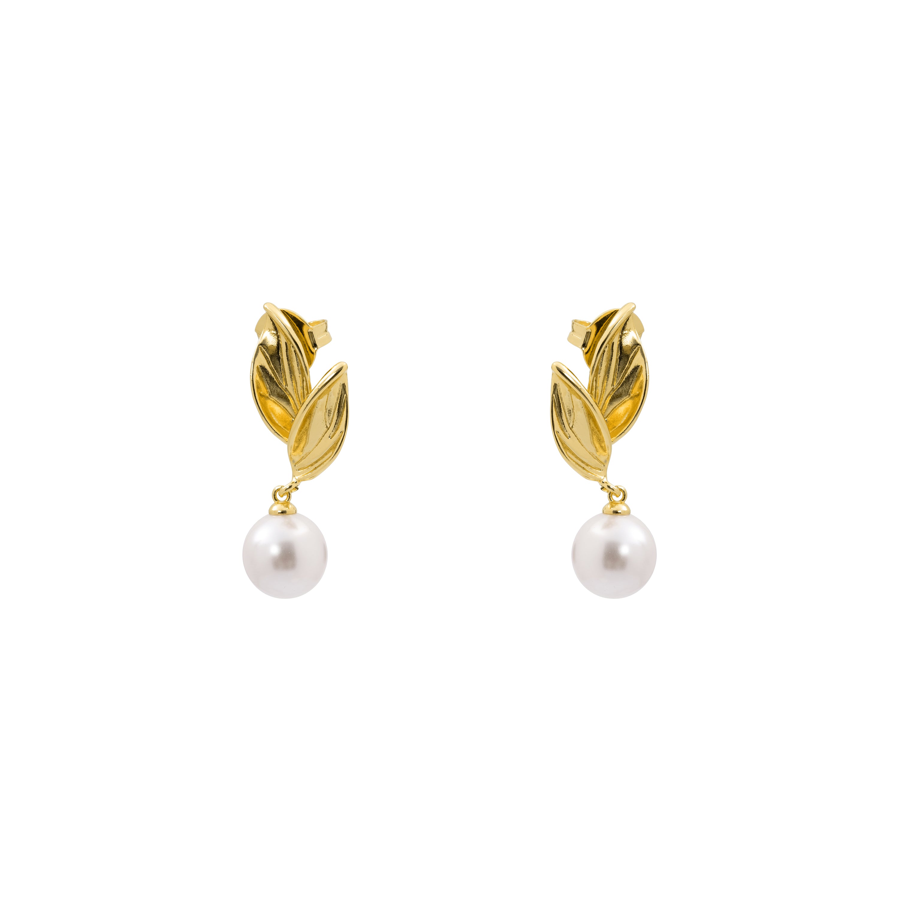 Pendientes de Circonita Brillante acabado en oro amarillo de 18k - Nocher