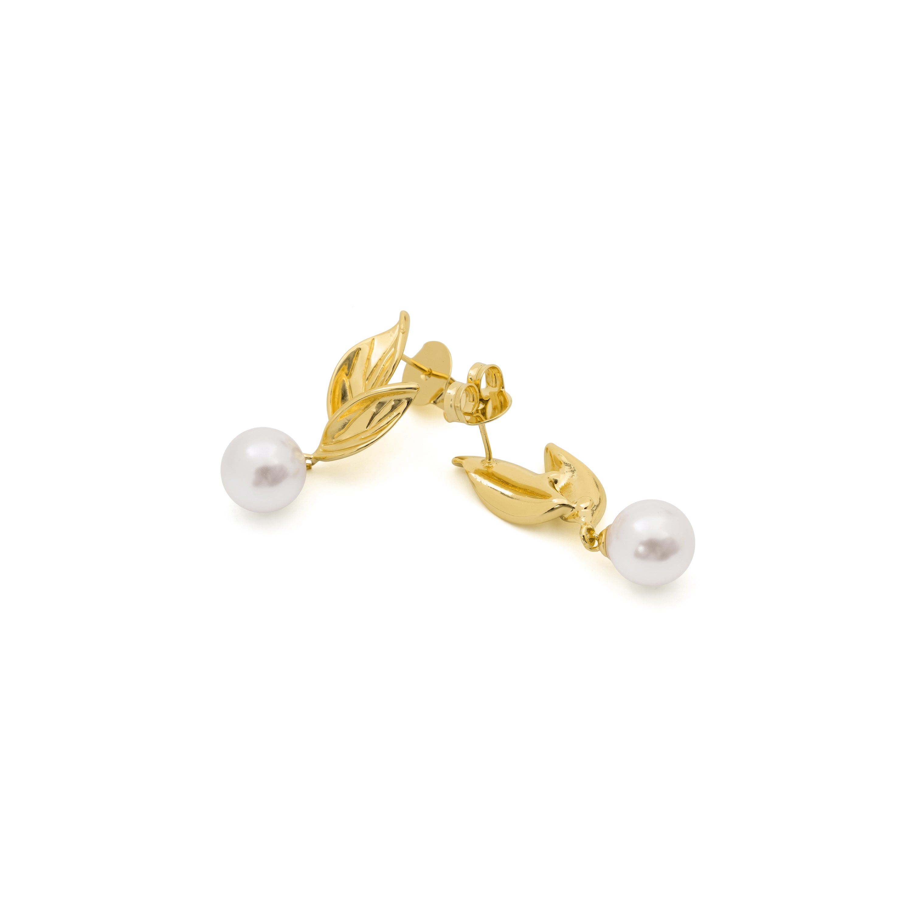 Pendientes de Circonita Brillante acabado en oro amarillo de 18k - Nocher