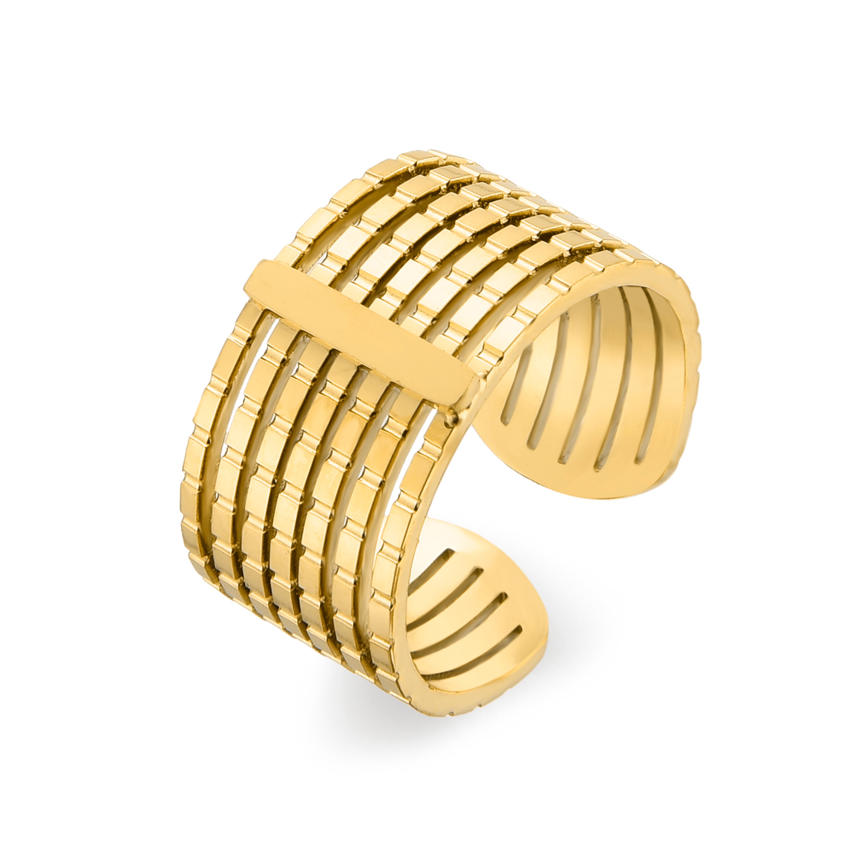 Bague finition or jaune 18K - Sayri