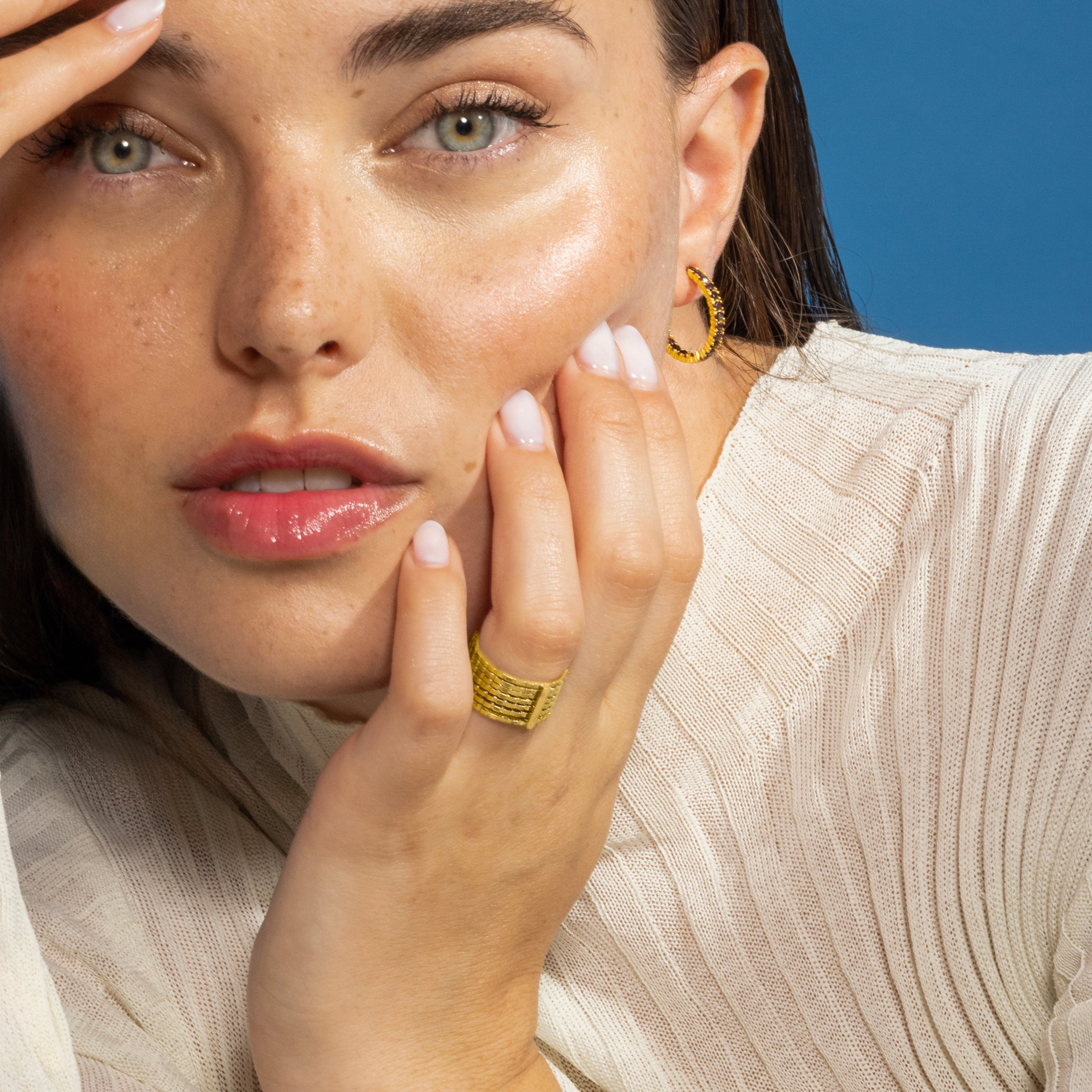 Bague finition or jaune 18K - Sayri