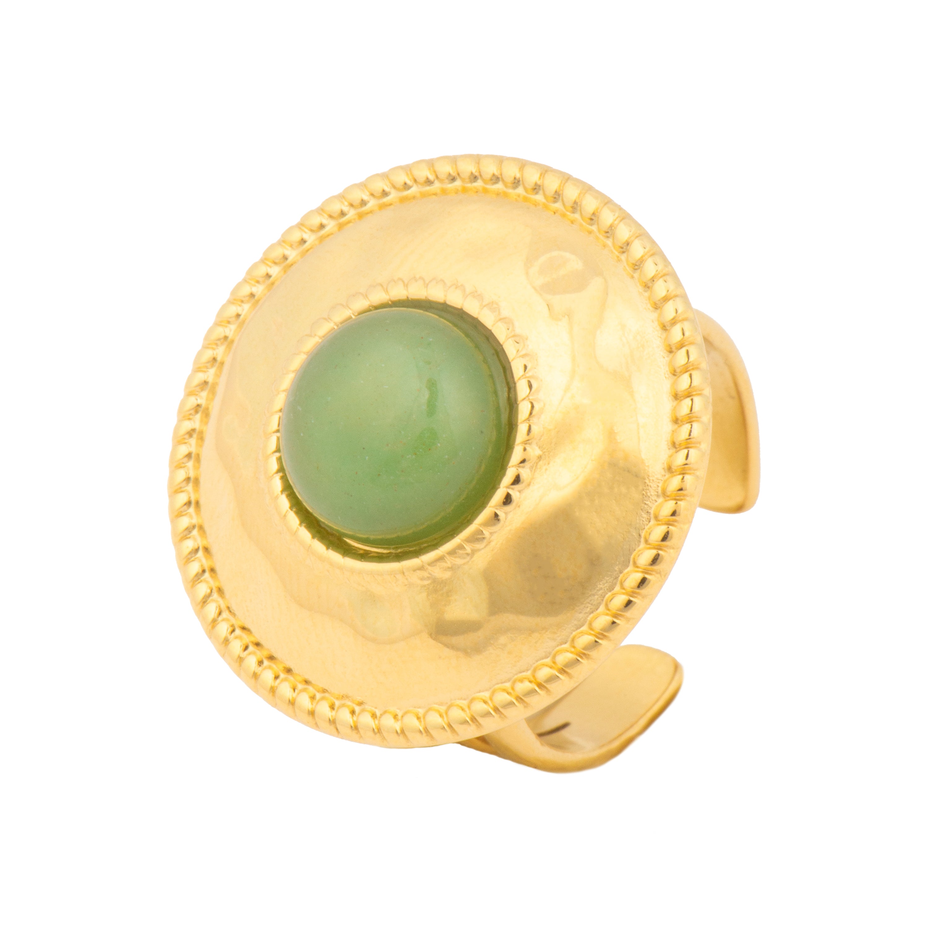 Anello finitura oro giallo 18k e Turchese - Tezo