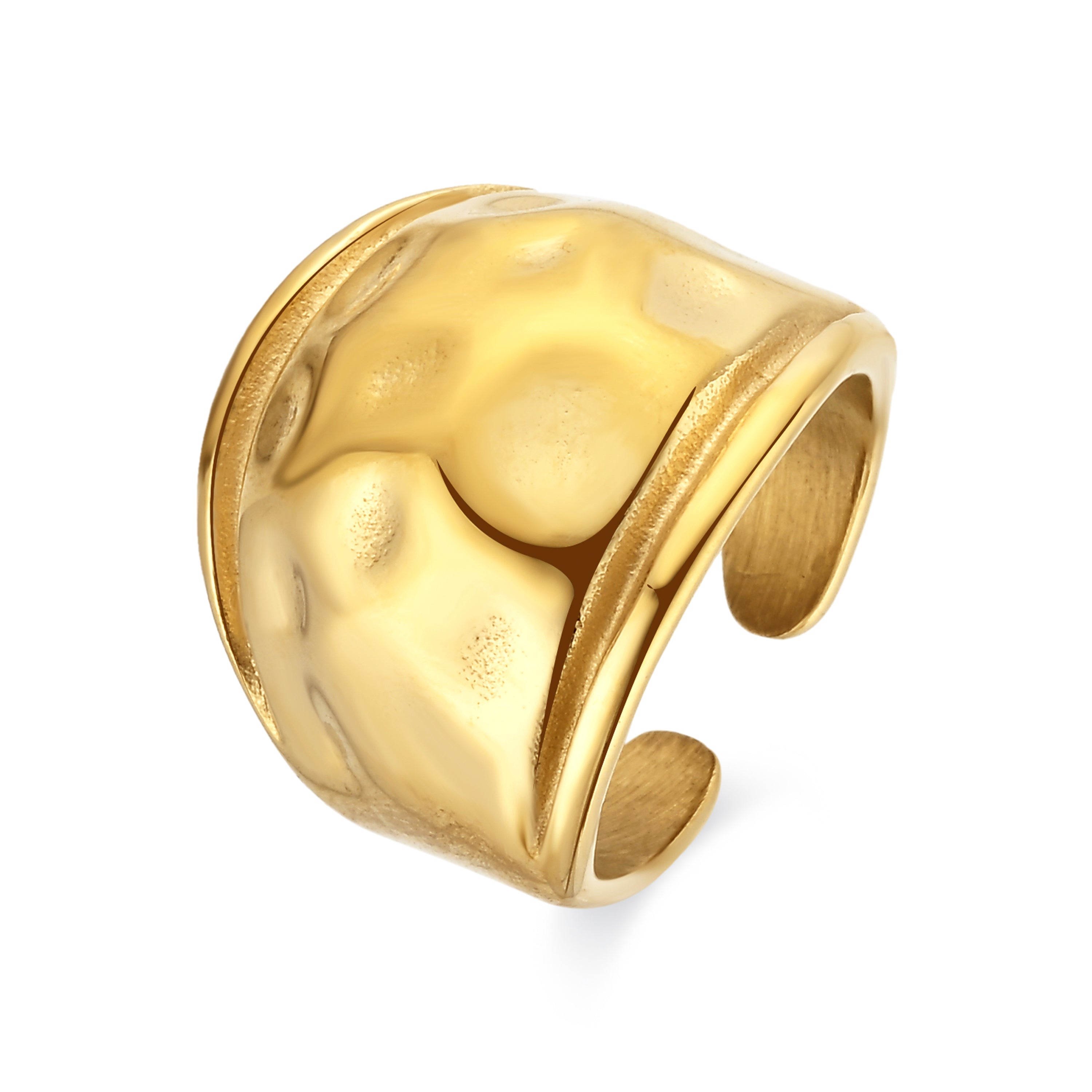 Bague finition en or jaune 18k - Belol