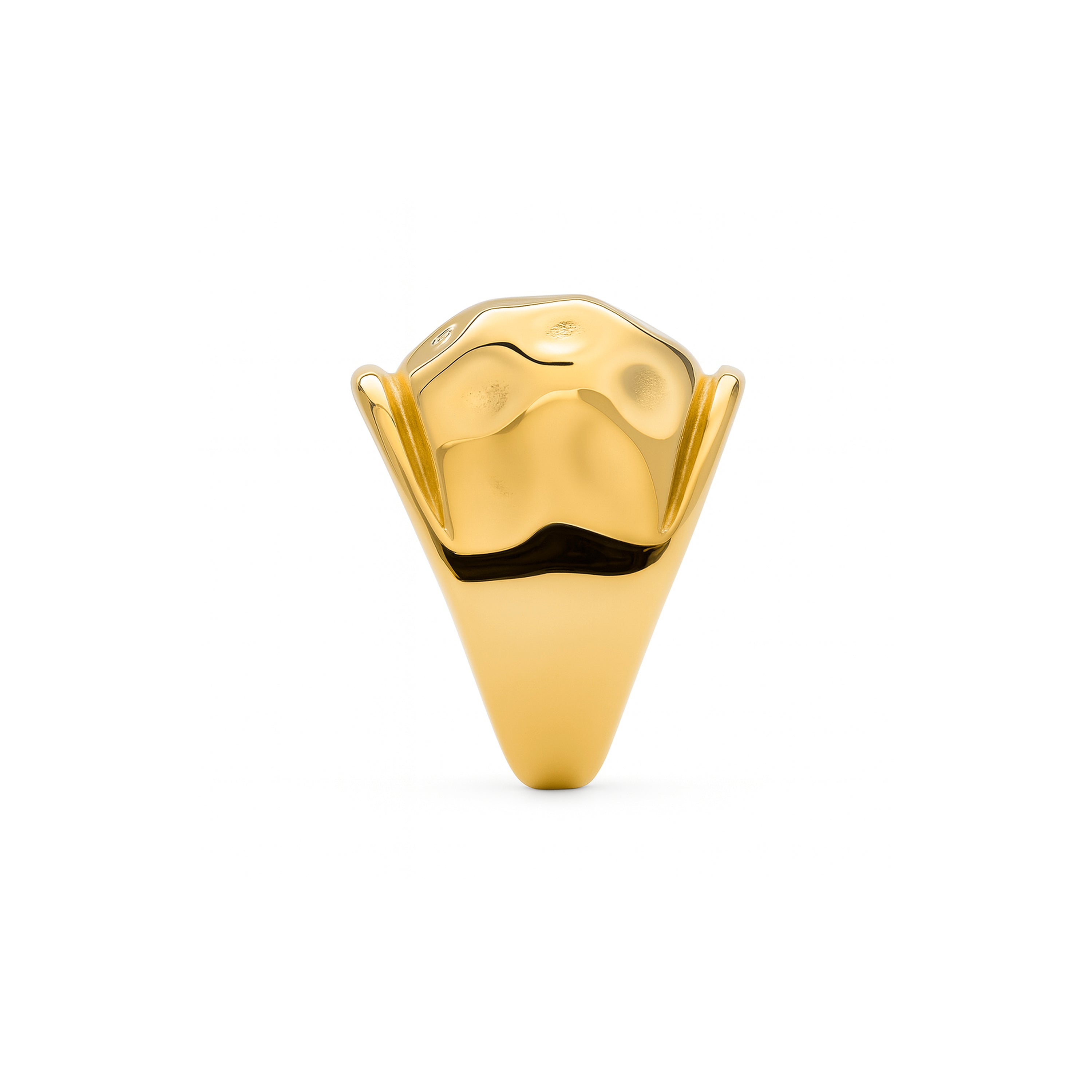 Bague finition en or jaune 18k - Belol