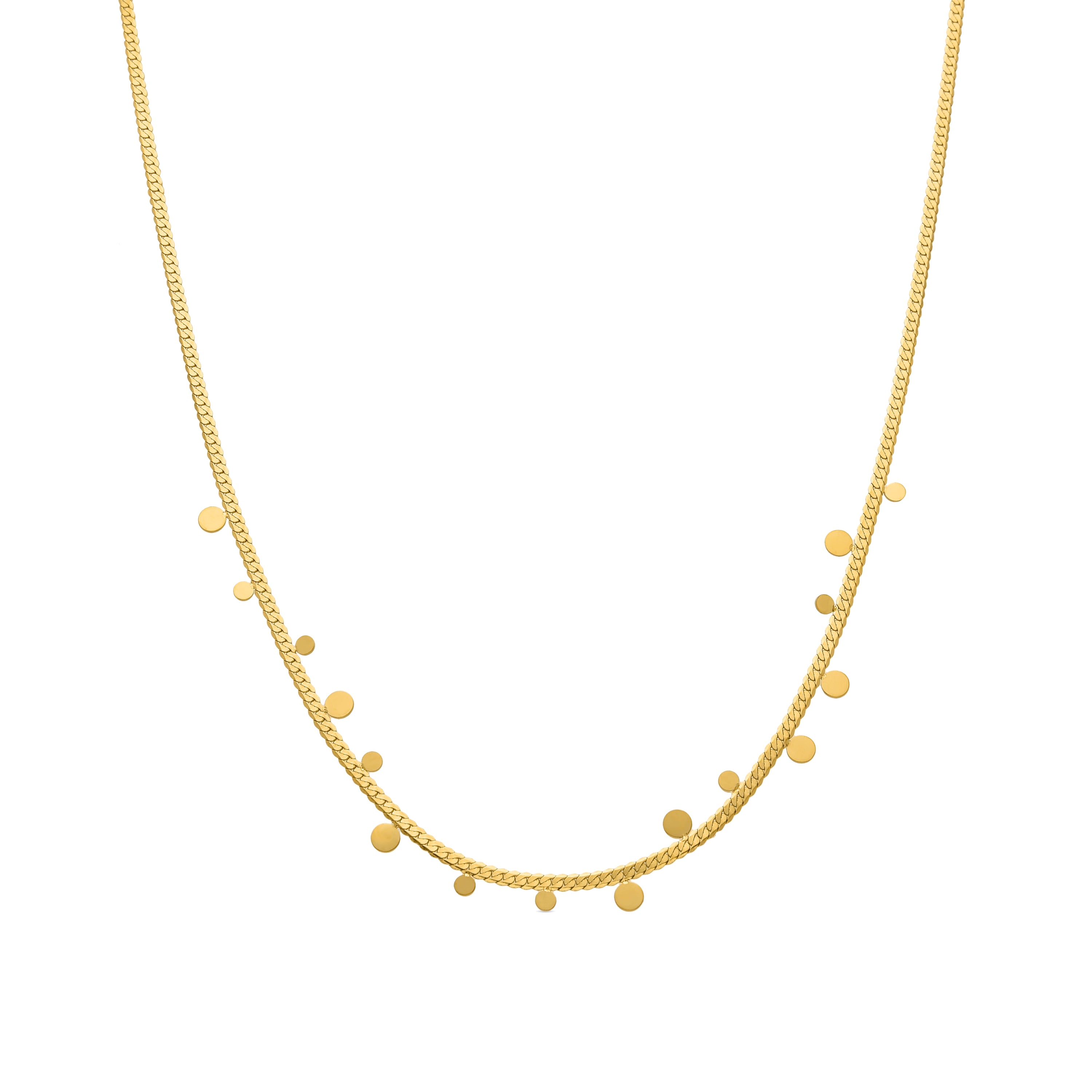 Zamel necklace finished in 18k yellow gold