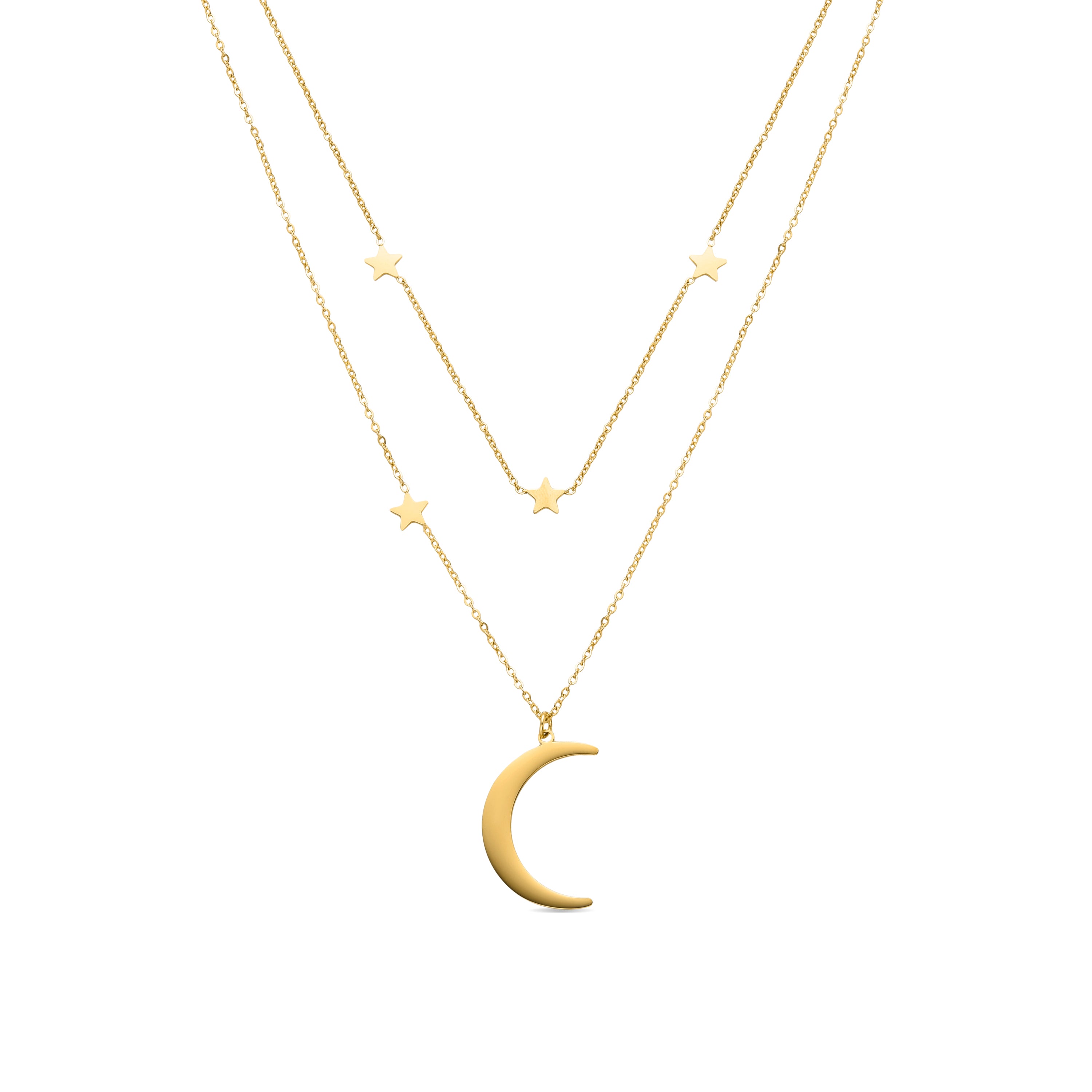 Collier finition en or jaune 18K - Monil